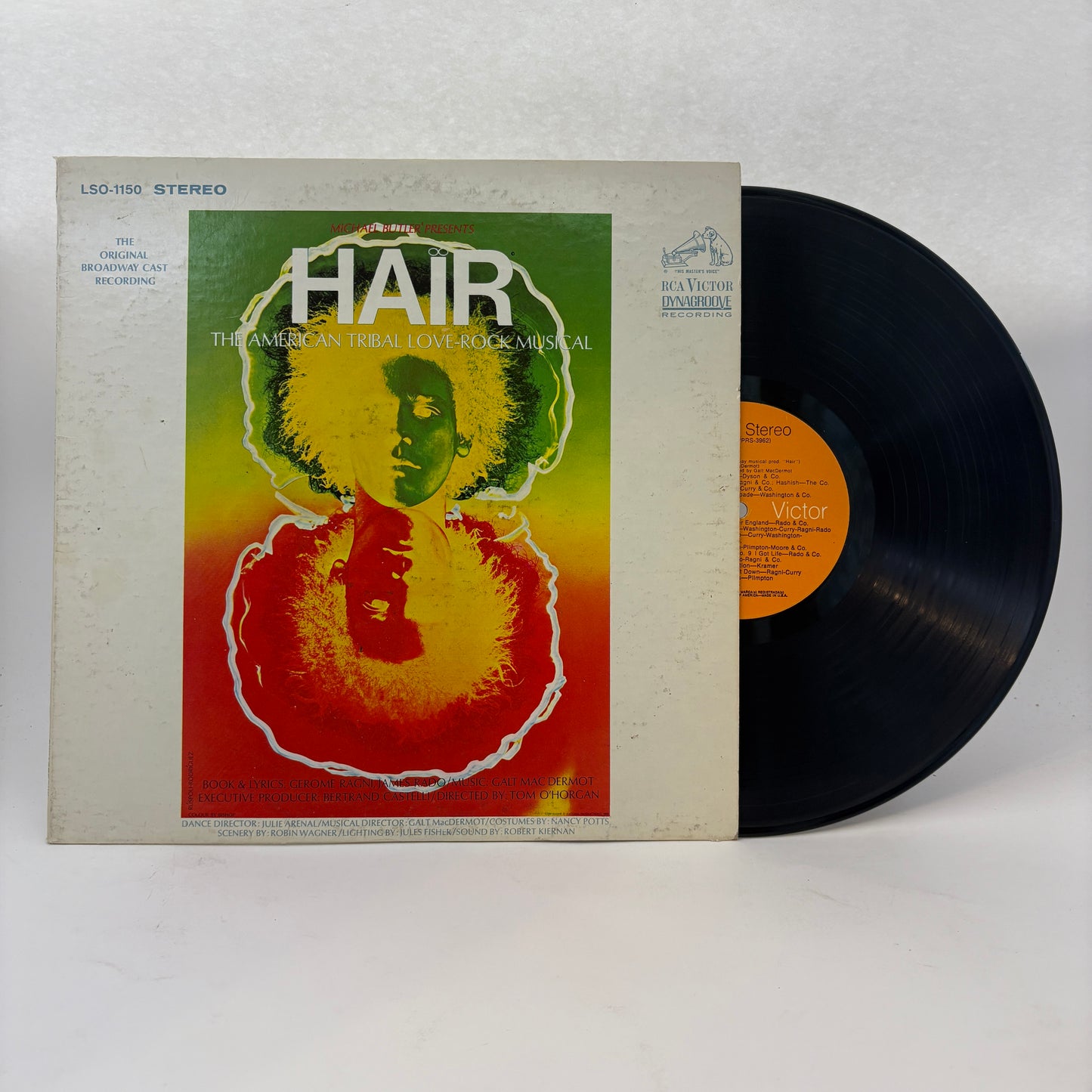 Various : Hair - The American Tribal Love-Rock Musical (The Original Broadway Cast Recording) (LP,Album,Repress,Stereo)