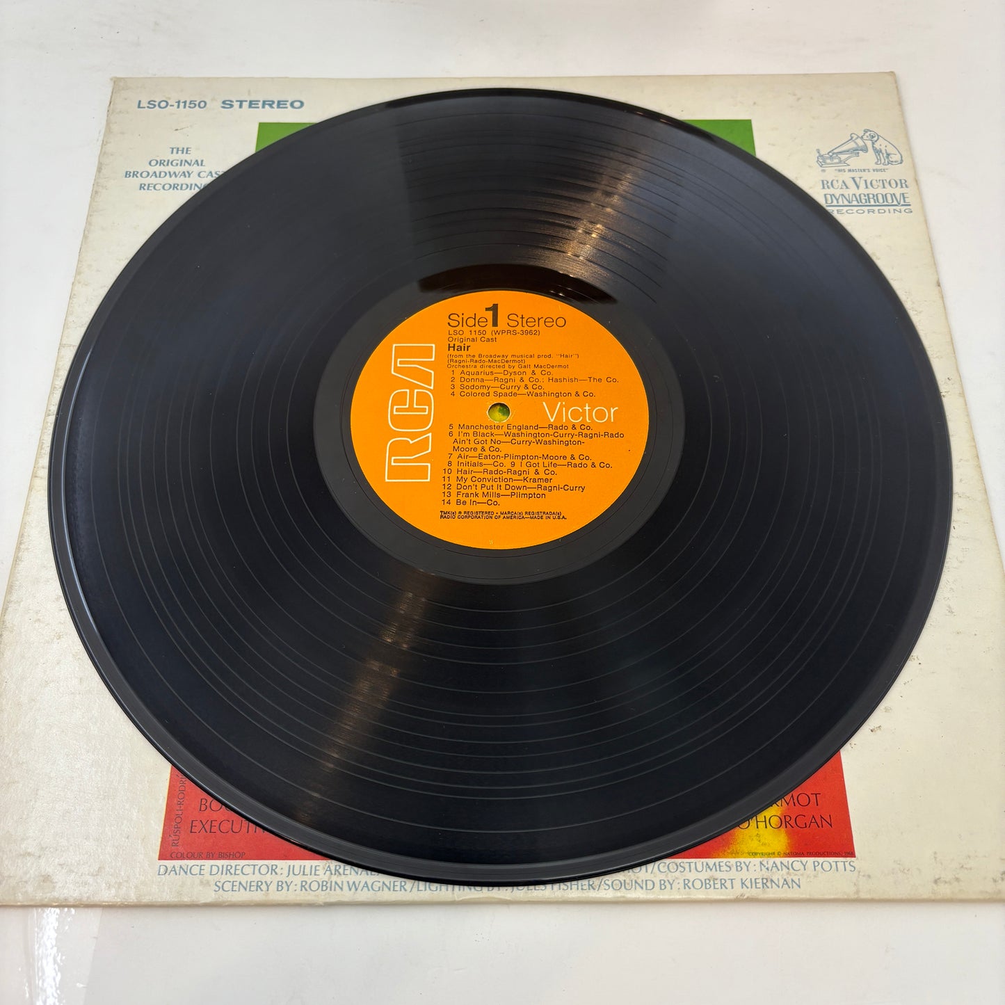 Various : Hair - The American Tribal Love-Rock Musical (The Original Broadway Cast Recording) (LP,Album,Repress,Stereo)