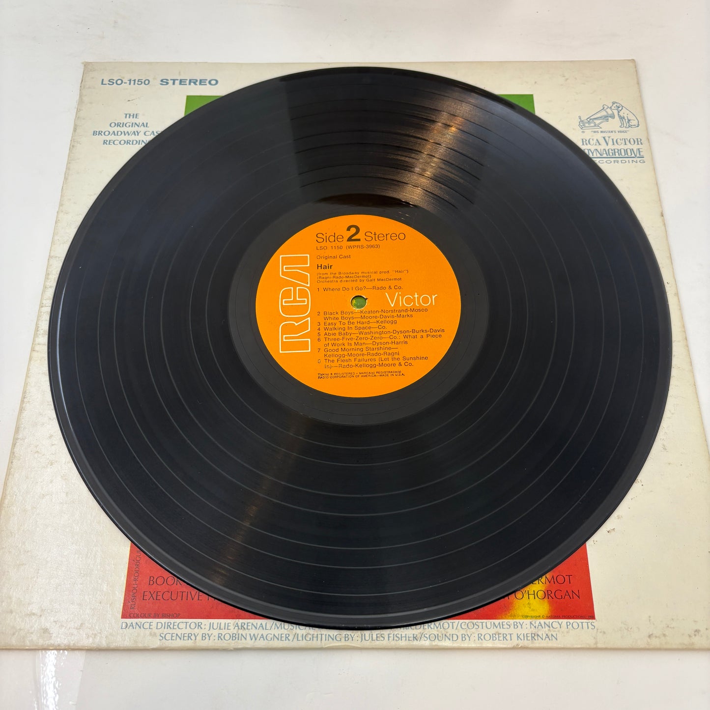 Various : Hair - The American Tribal Love-Rock Musical (The Original Broadway Cast Recording) (LP,Album,Repress,Stereo)