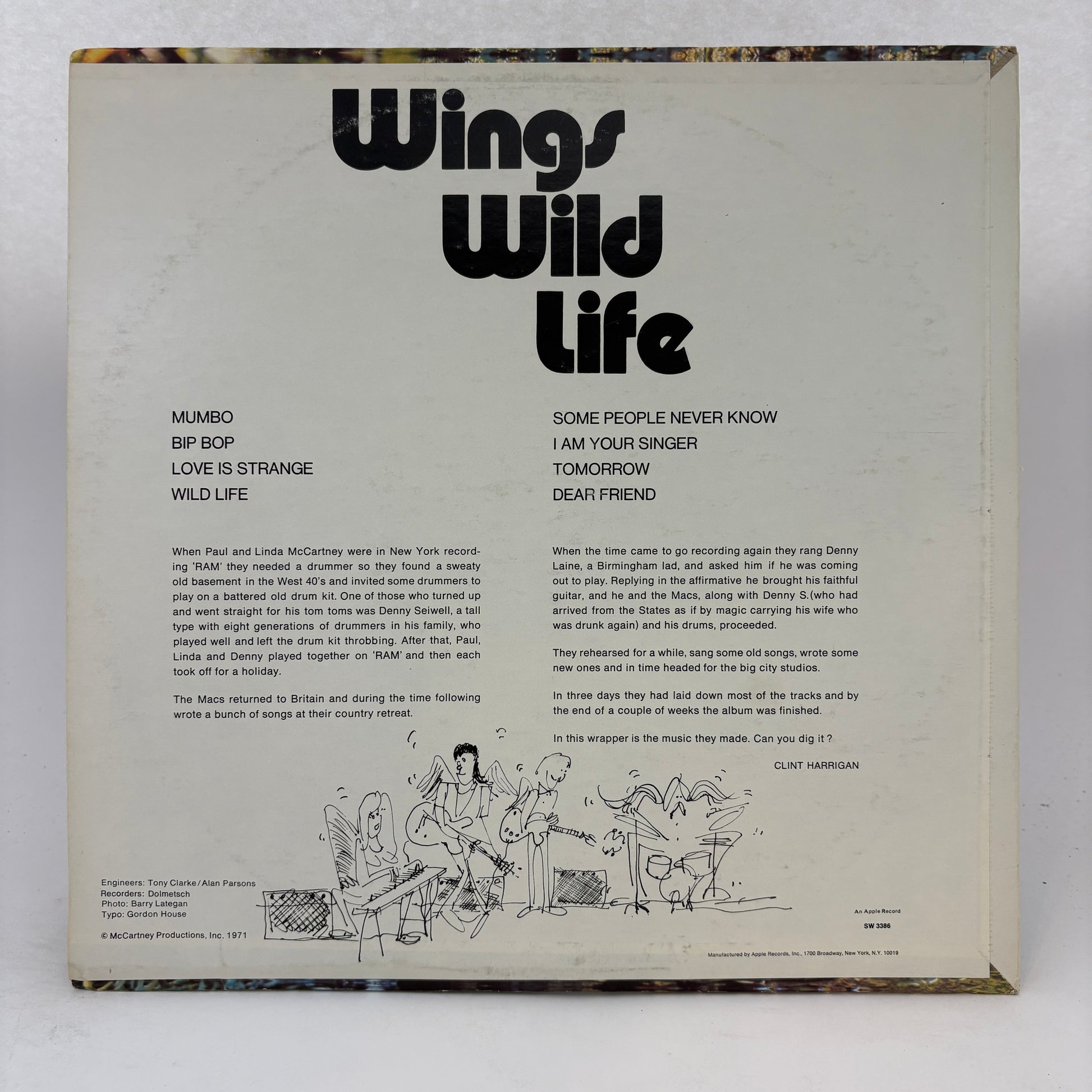 Wings (2) : Wild Life (LP,Album,Stereo)