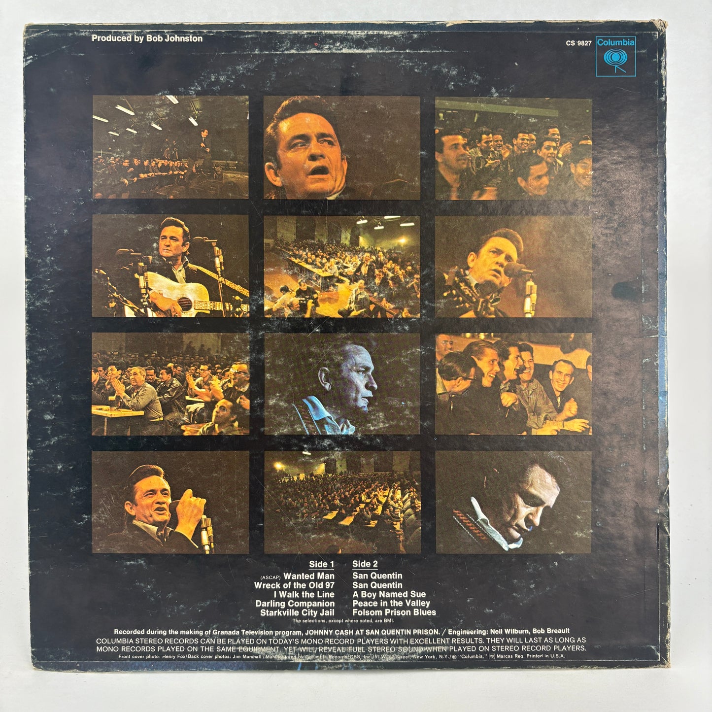 Johnny Cash : Johnny Cash At San Quentin (LP,Album,Stereo)