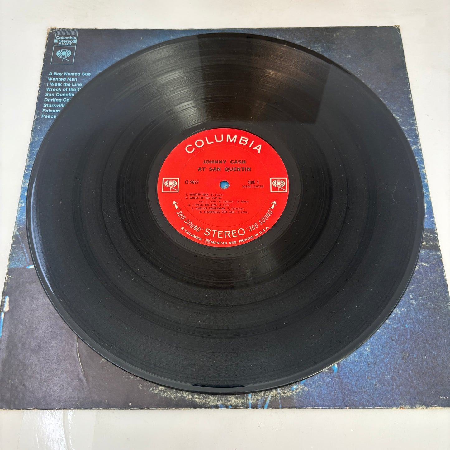 Johnny Cash : Johnny Cash At San Quentin (LP,Album,Stereo)