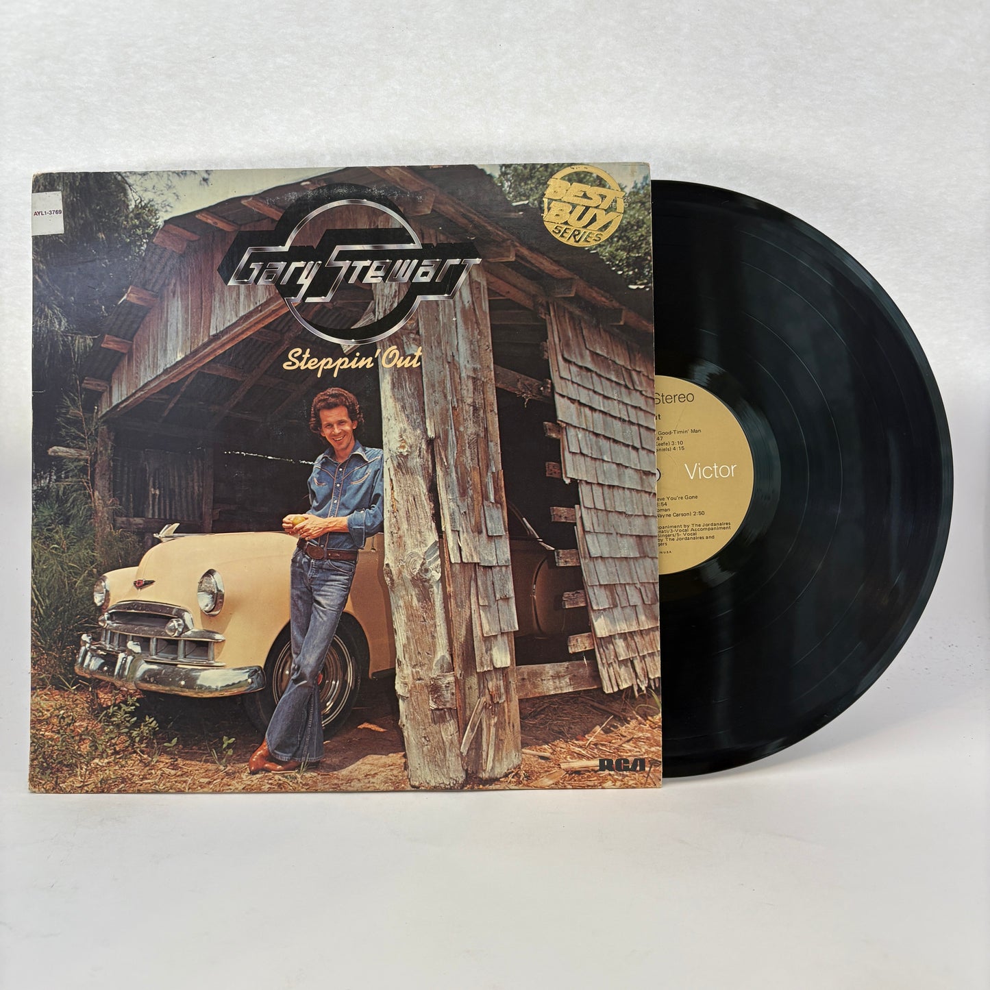 Gary Stewart : Steppin' Out (LP,Album,Reissue,Stereo)