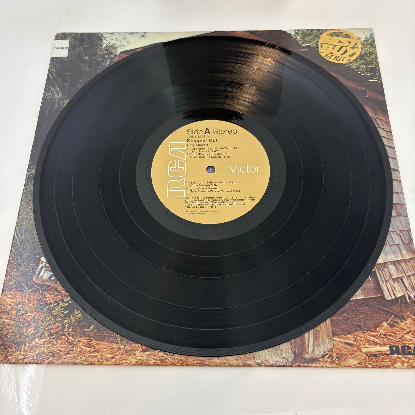 Gary Stewart : Steppin' Out (LP,Album,Reissue,Stereo)