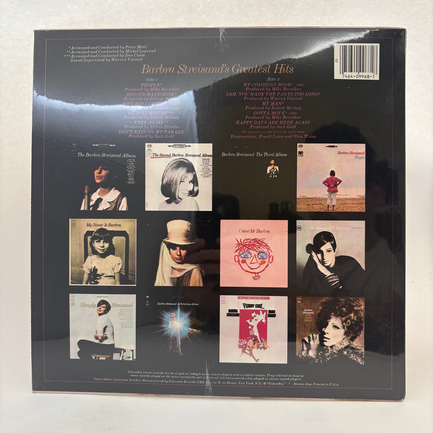 Barbra Streisand : Barbra Streisand's Greatest Hits (LP,Compilation,Reissue,Stereo)