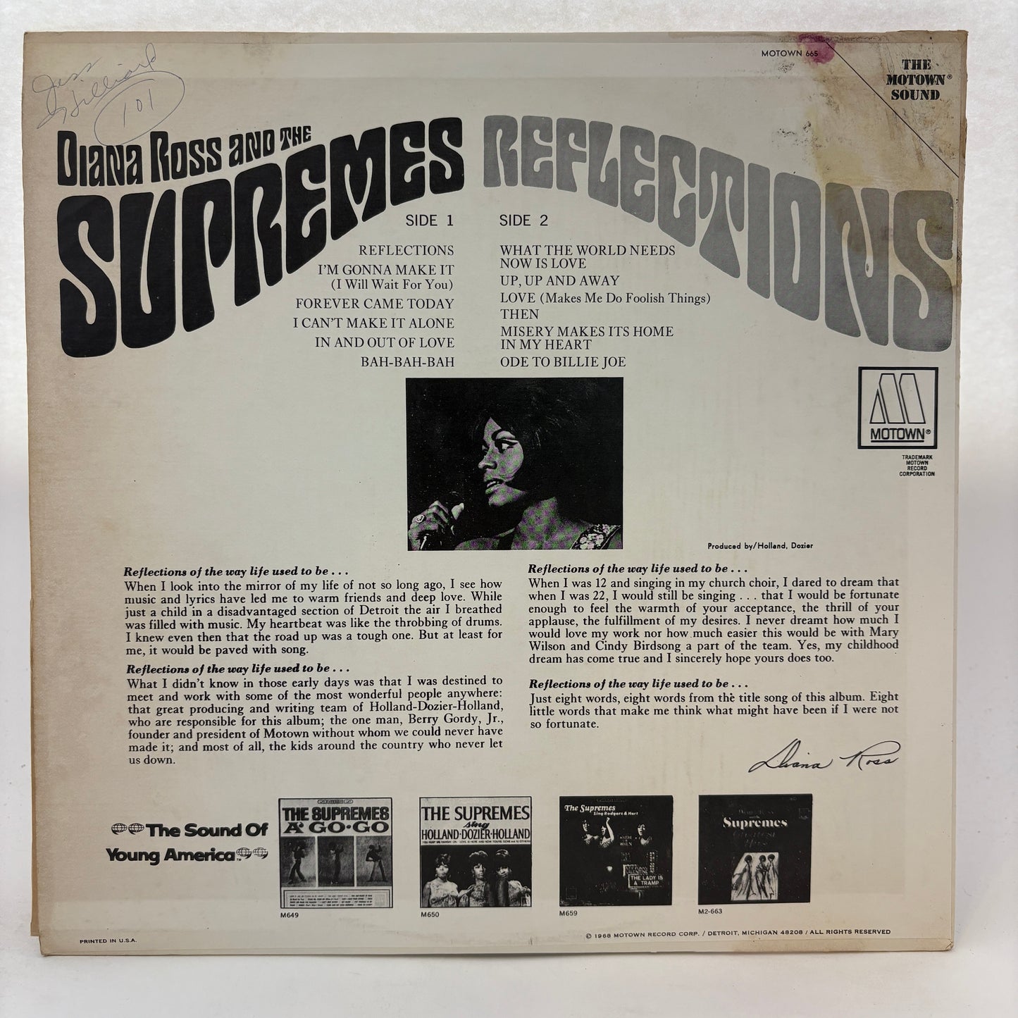 The Supremes : Reflections (LP,Album,Stereo)