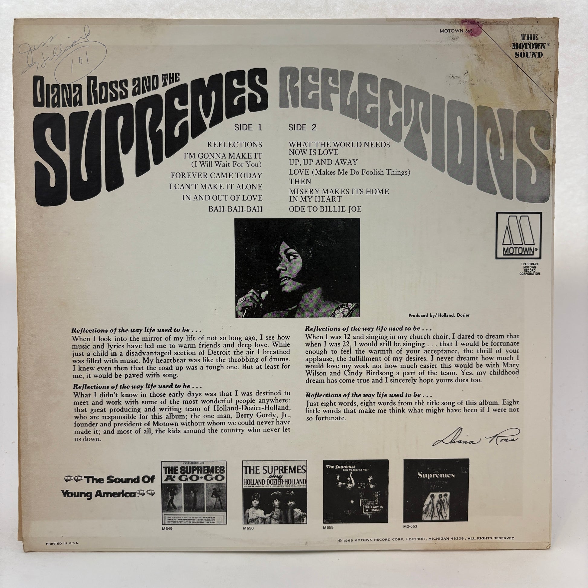 The Supremes : Reflections (LP,Album,Stereo)