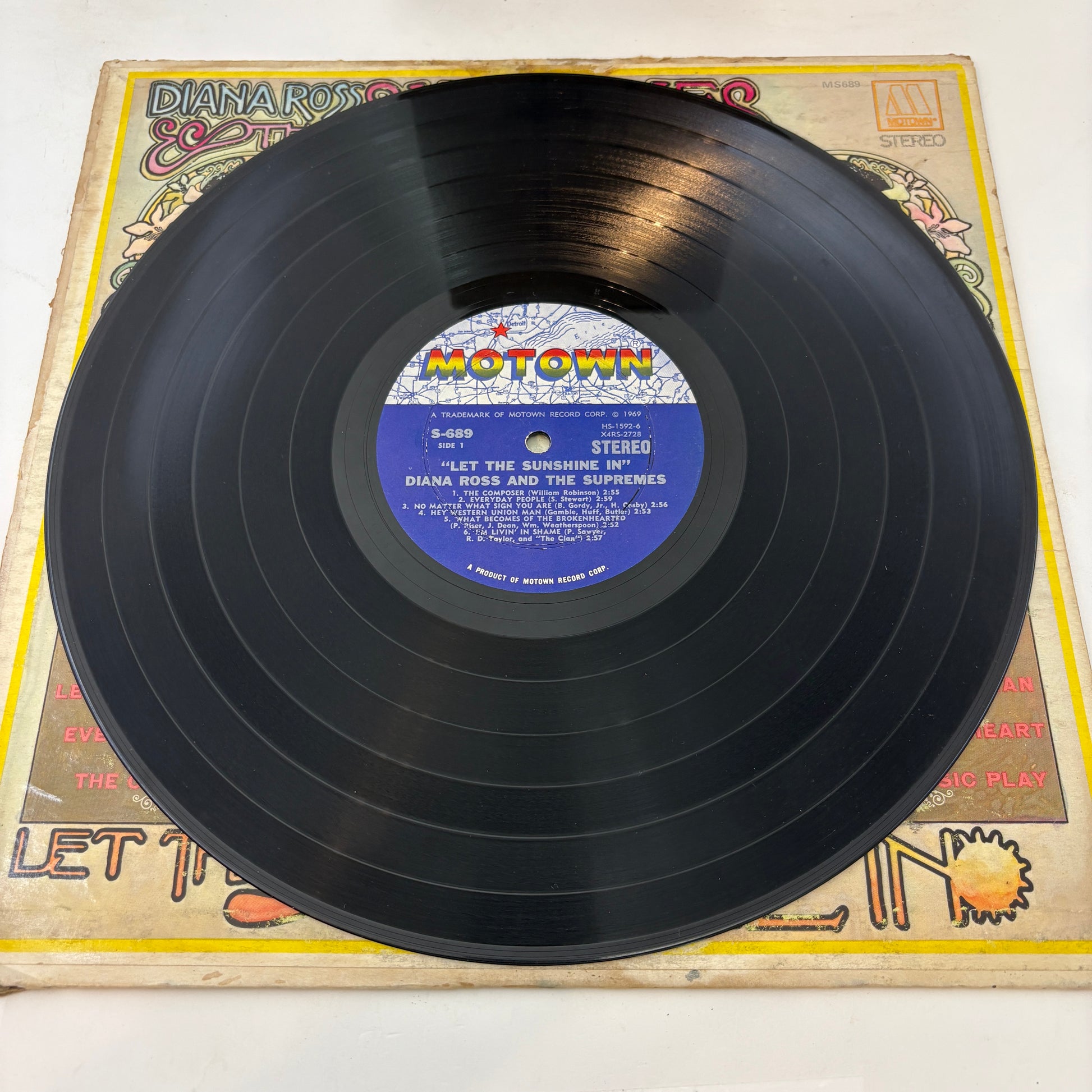 The Supremes : Let The Sunshine In (LP,Album,Stereo)