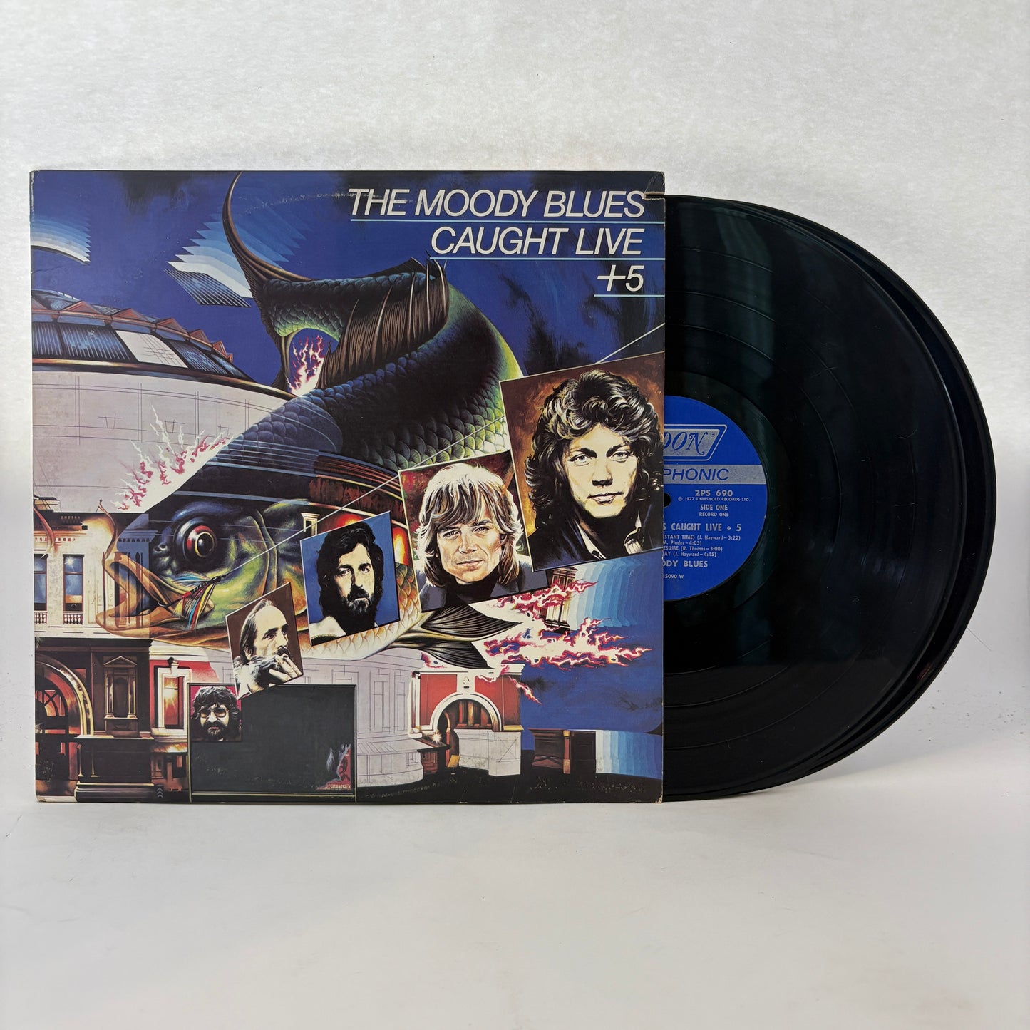 The Moody Blues : Caught Live +5 (LP,Album)