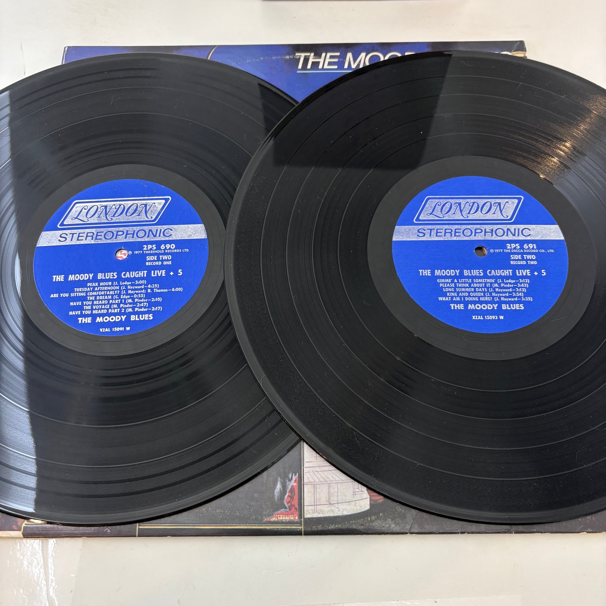 The Moody Blues : Caught Live +5 (LP,Album)