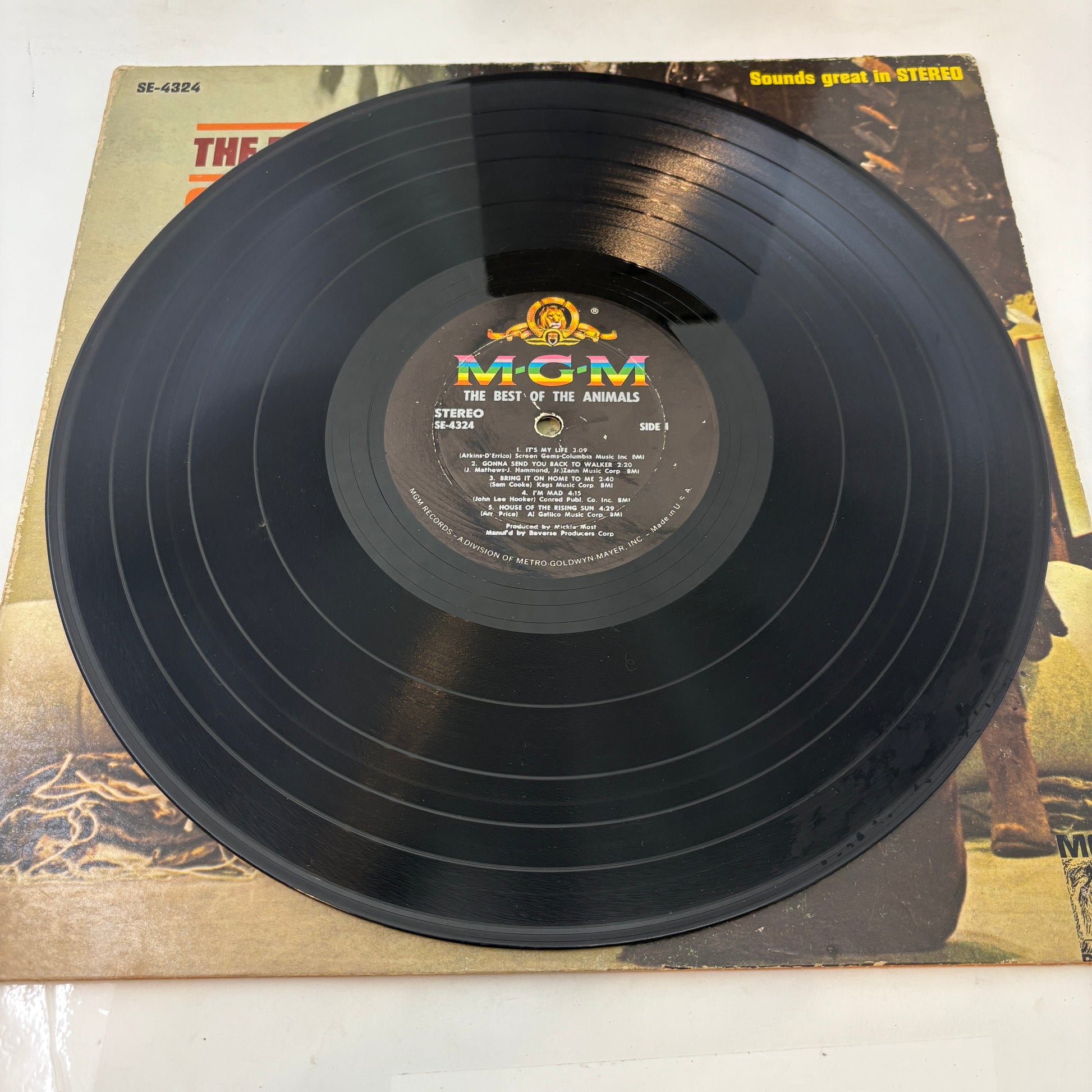 The Animals : The Best Of The Animals (LP,Compilation,Stereo)