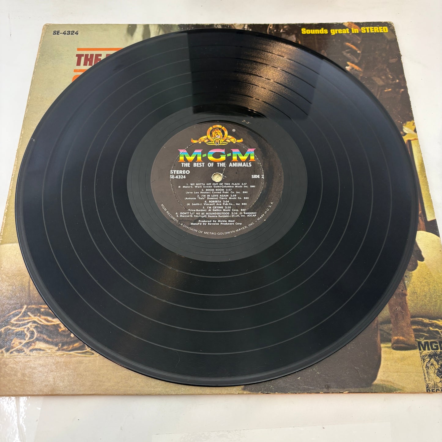 The Animals : The Best Of The Animals (LP,Compilation,Stereo)