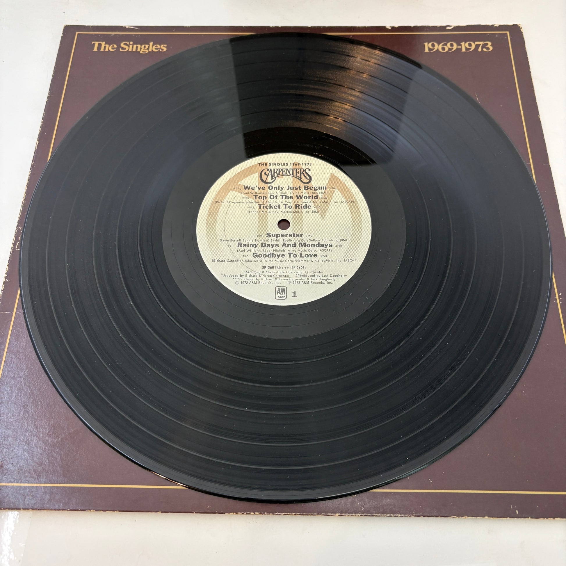 Carpenters : The Singles 1969-1973 (LP,Compilation,Reissue,Club Edition,Album)