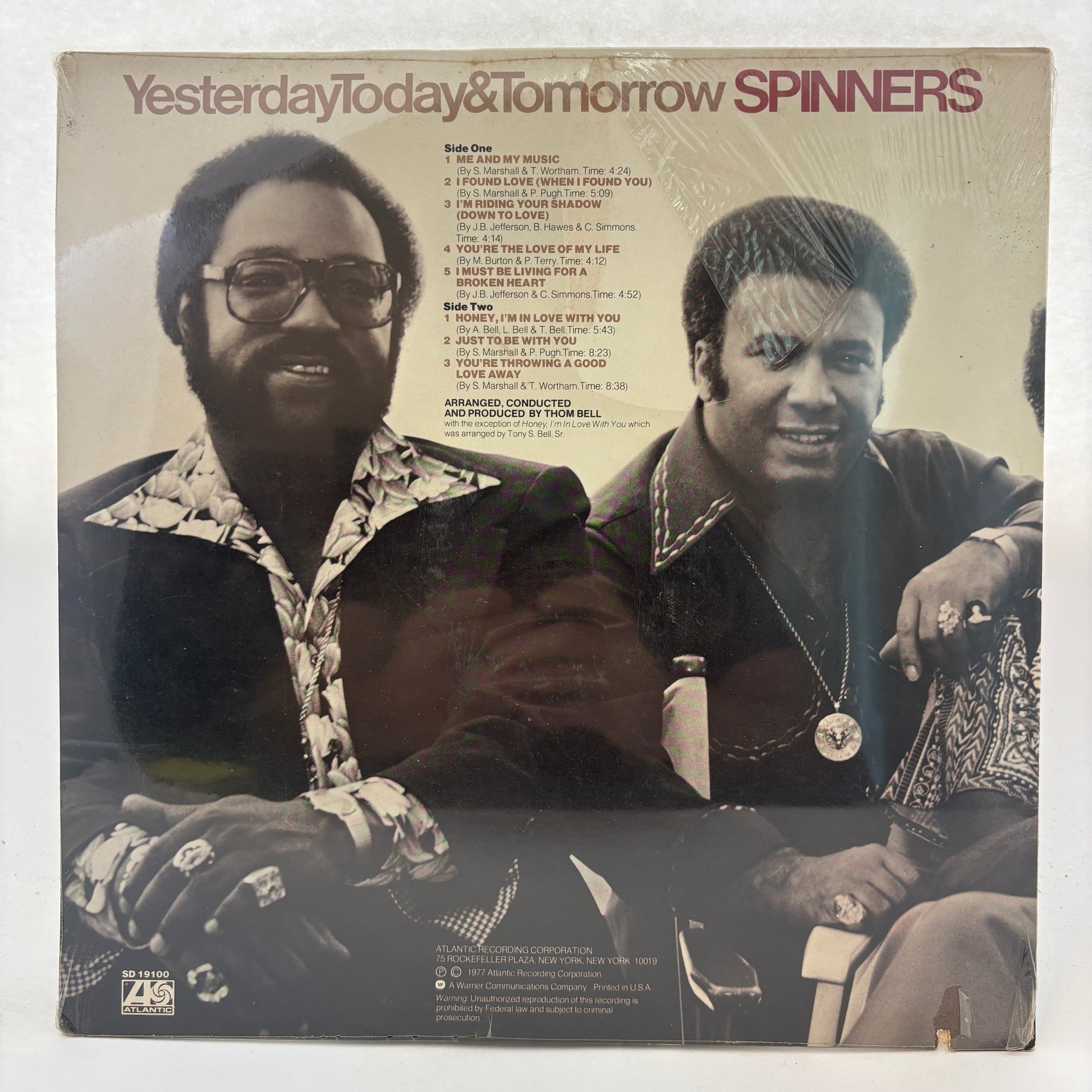 Spinners : Yesterday, Today & Tomorrow (LP,Album,Stereo)