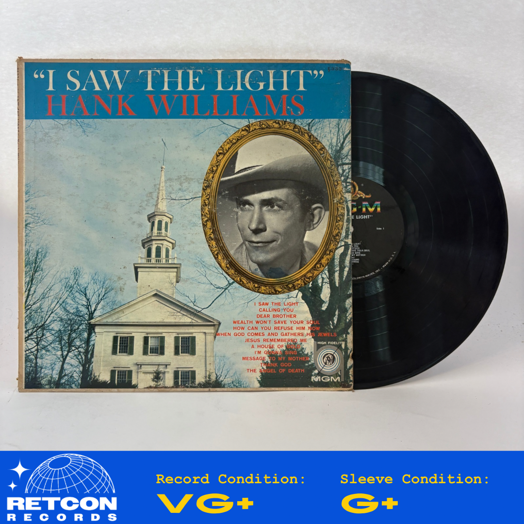 Hank Williams : I Saw The Light (LP,Compilation,Reissue,Mono)