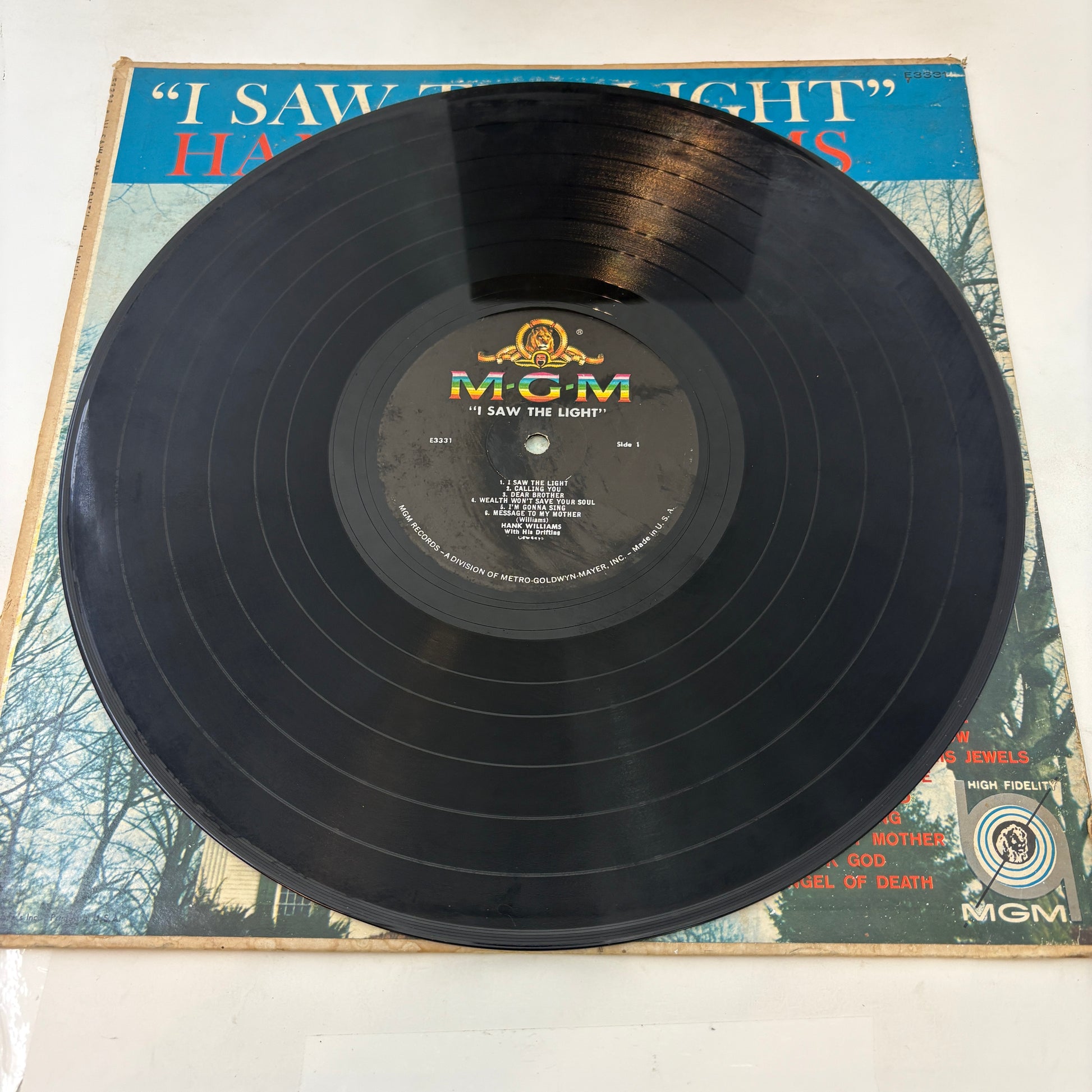 Hank Williams : I Saw The Light (LP,Compilation,Reissue,Mono)