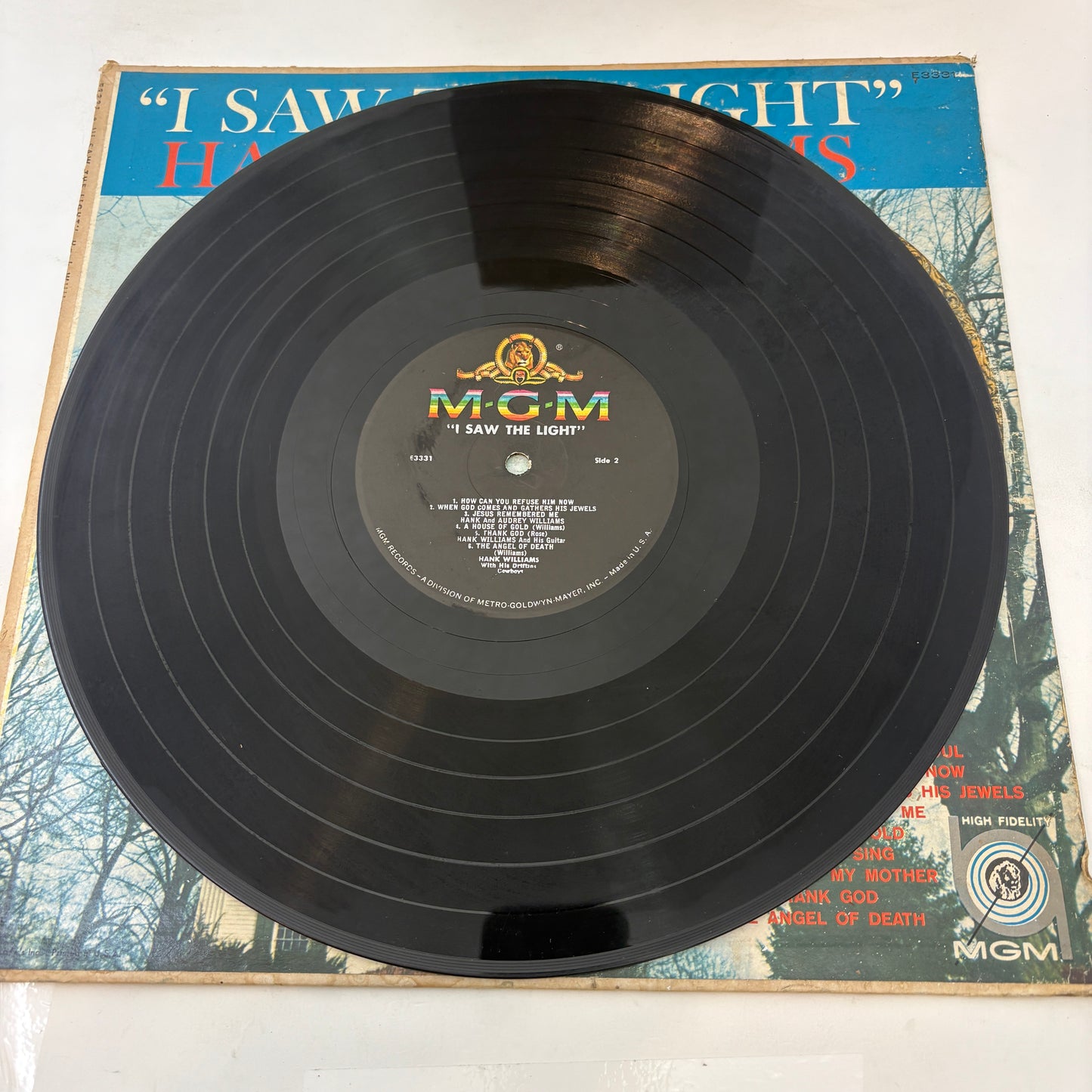 Hank Williams : I Saw The Light (LP,Compilation,Reissue,Mono)