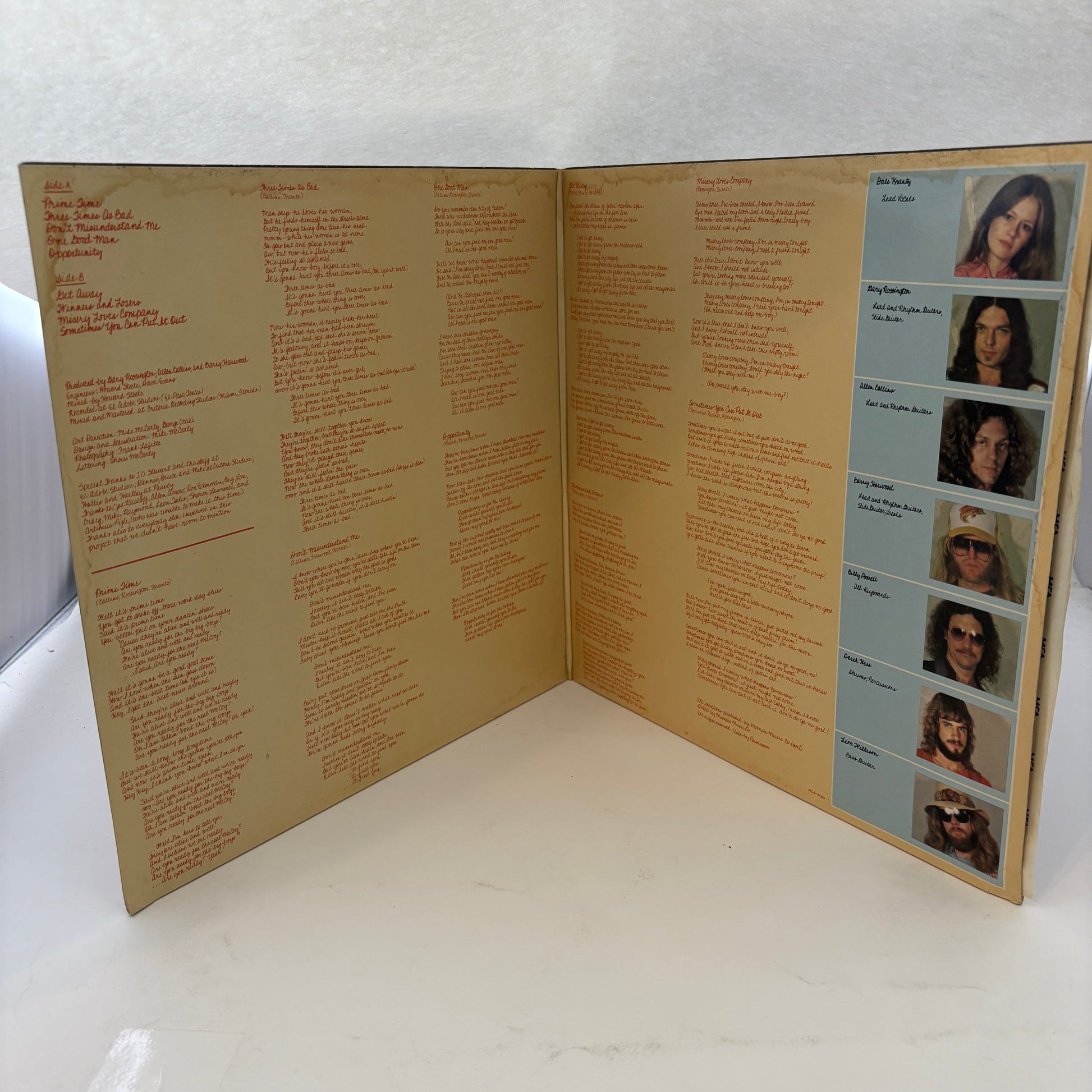 Rossington Collins Band : Anytime, Anyplace, Anywhere (LP,Album,Stereo)