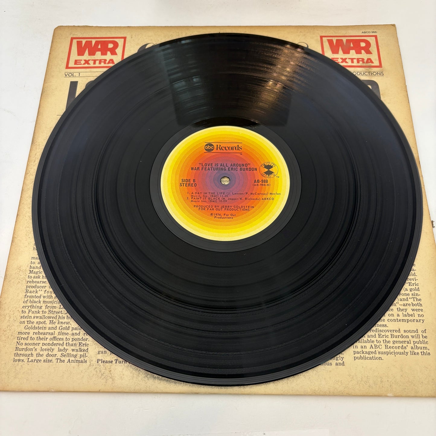 Eric Burdon & War : Love Is All Around (LP,Album,Stereo)