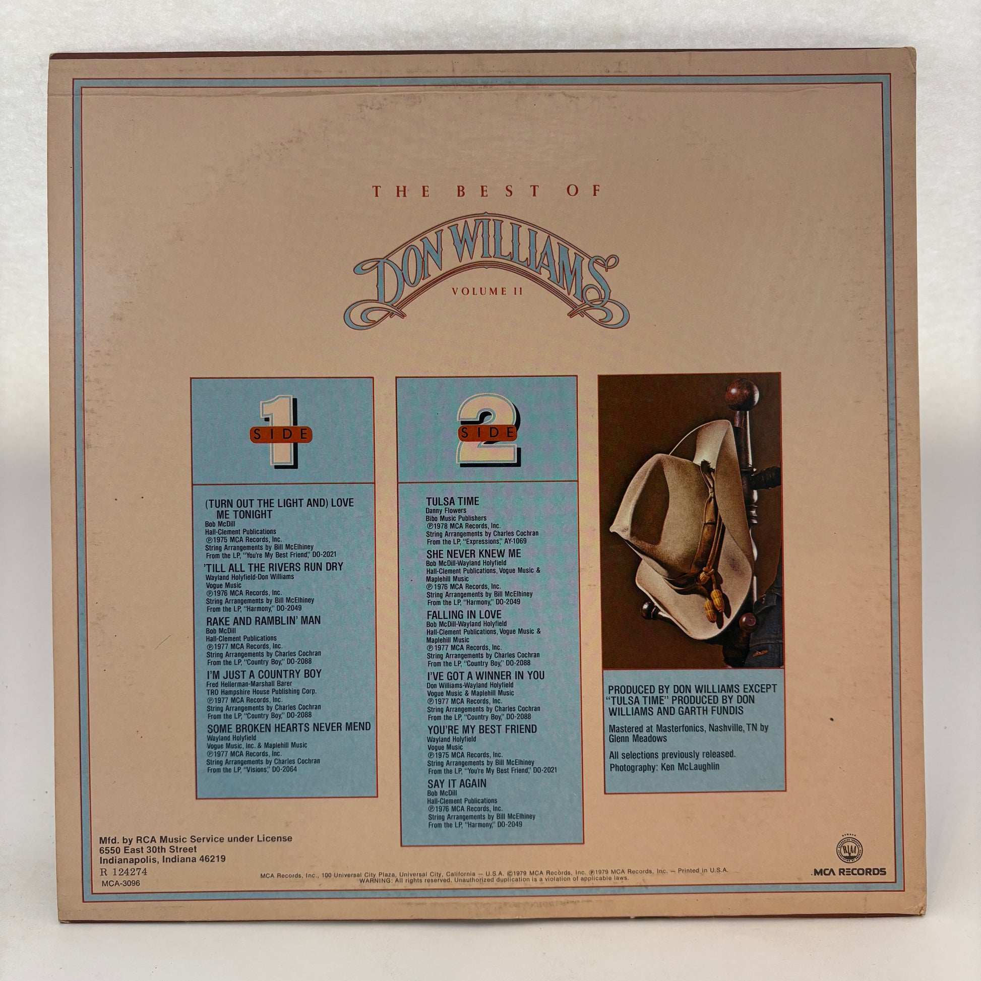 Don Williams (2) : The Best Of Don Williams Volume II (LP,Compilation,Club Edition)