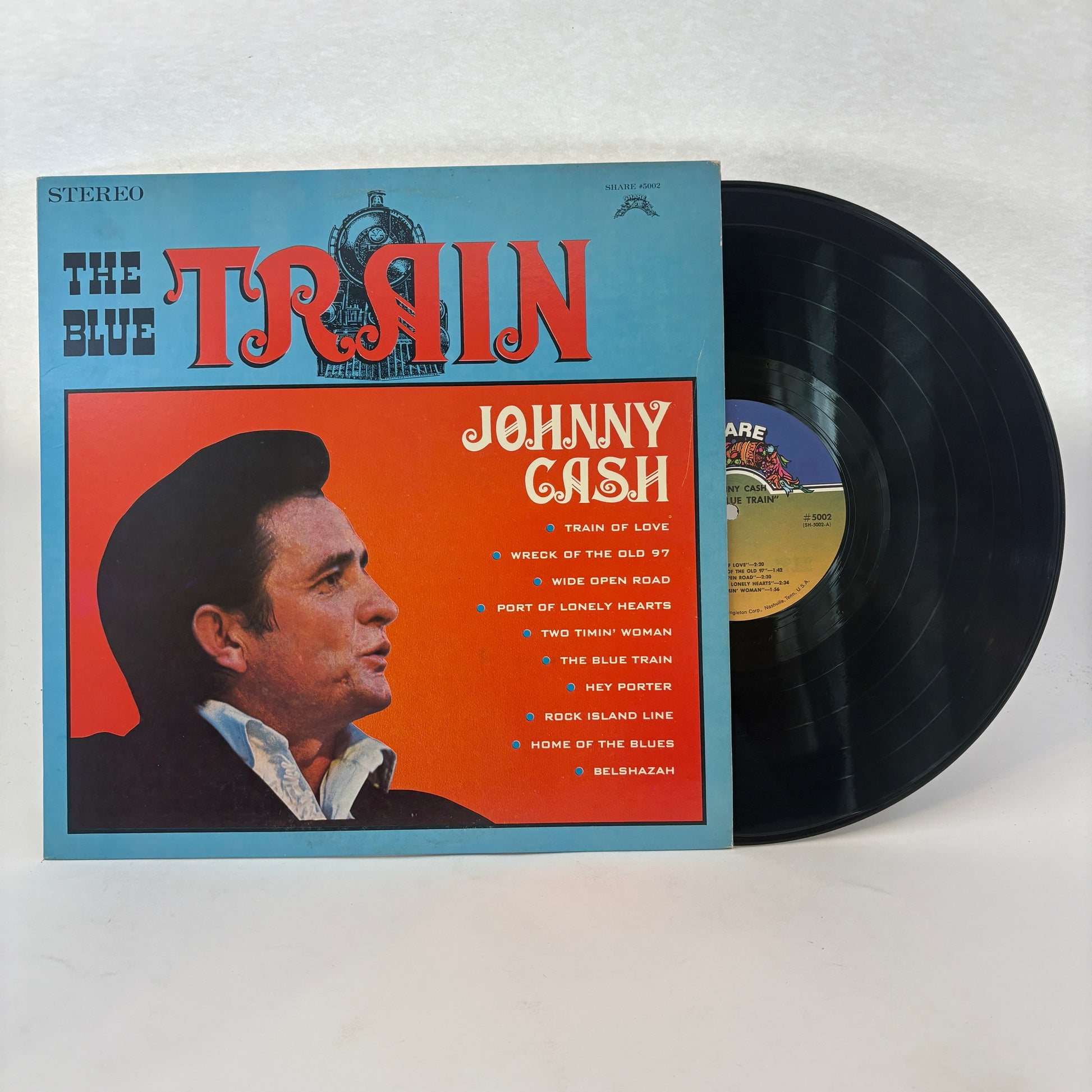 Johnny Cash : The Blue Train (LP,Compilation,Stereo)