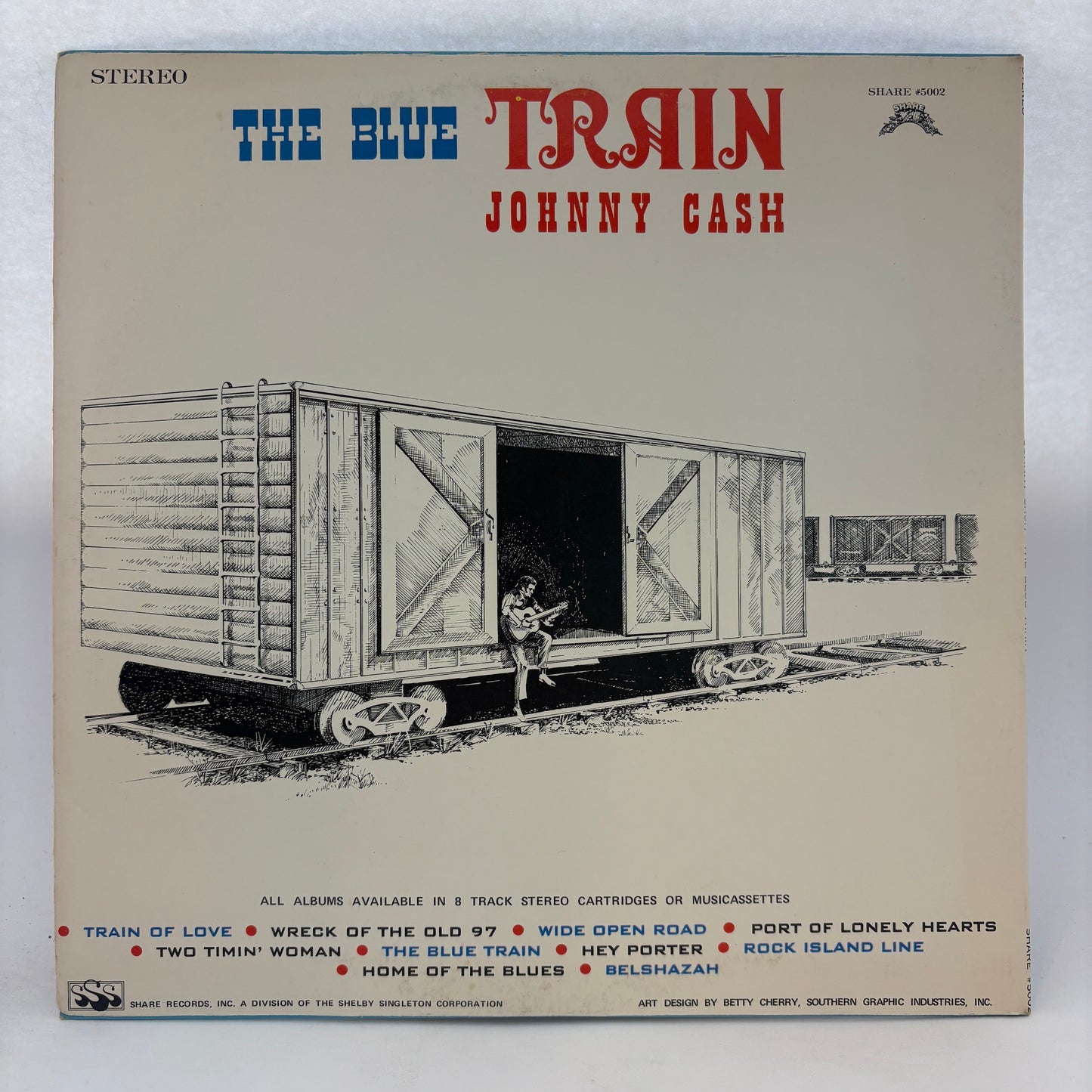 Johnny Cash : The Blue Train (LP,Compilation,Stereo)