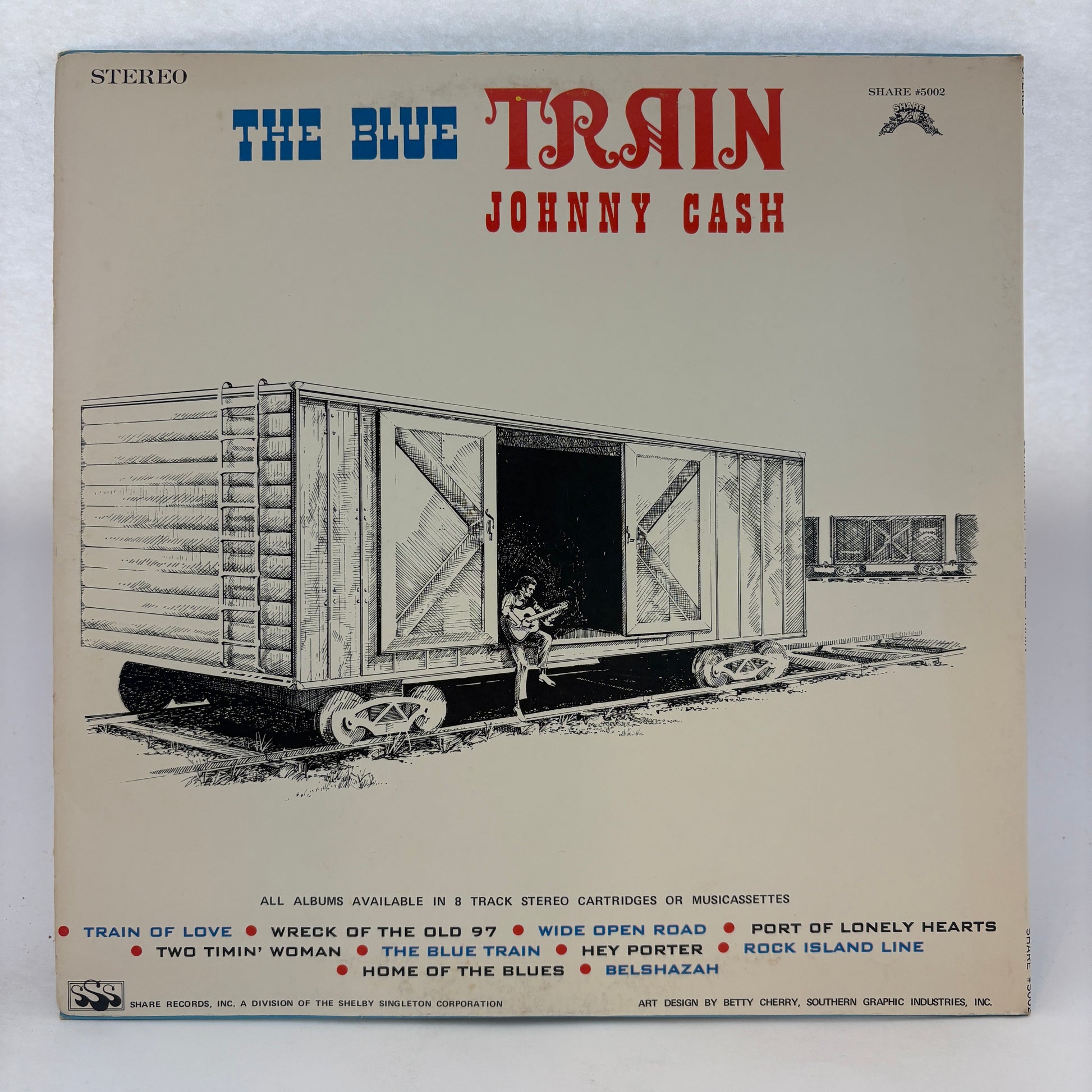 Johnny Cash : The Blue Train (LP,Compilation,Stereo)
