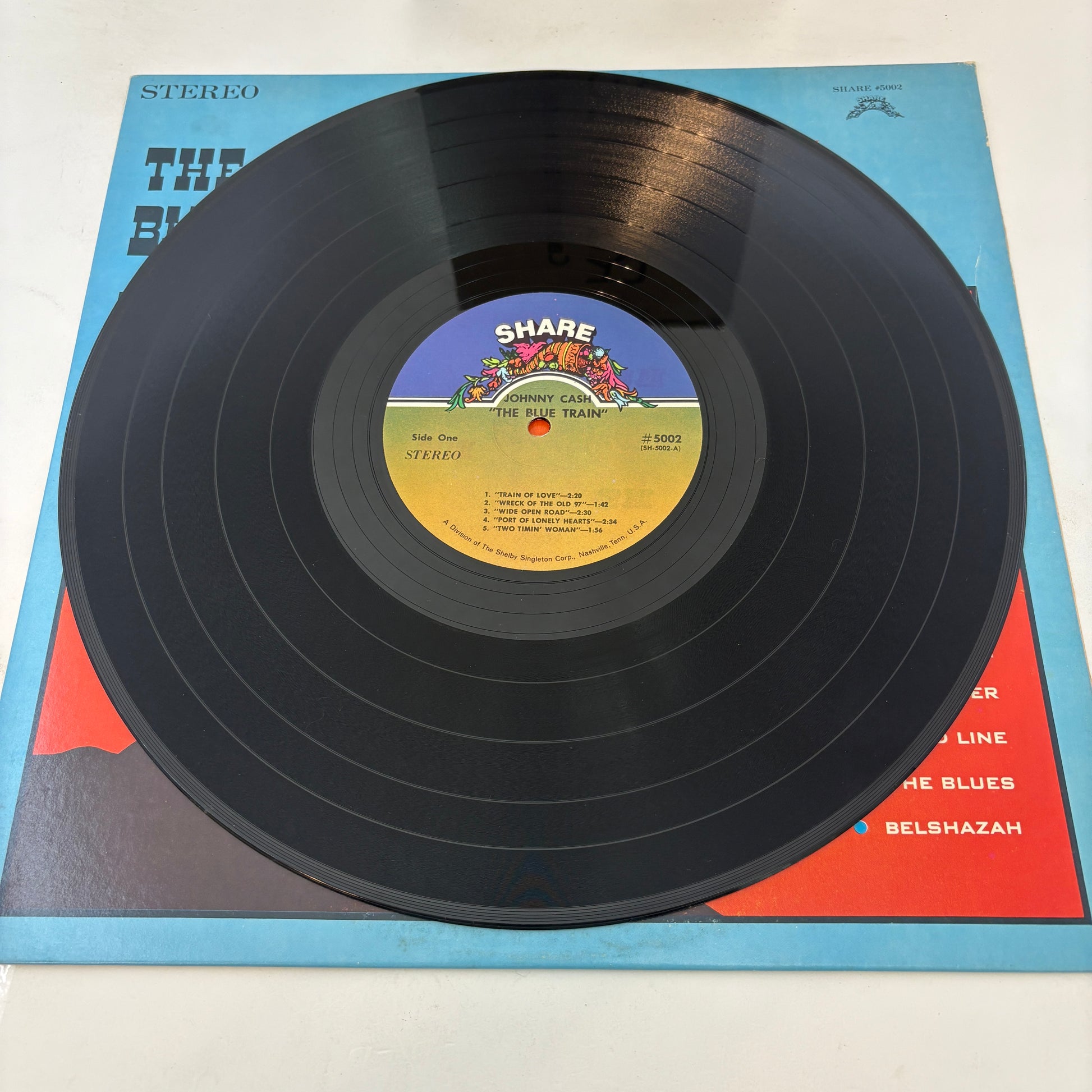 Johnny Cash : The Blue Train (LP,Compilation,Stereo)