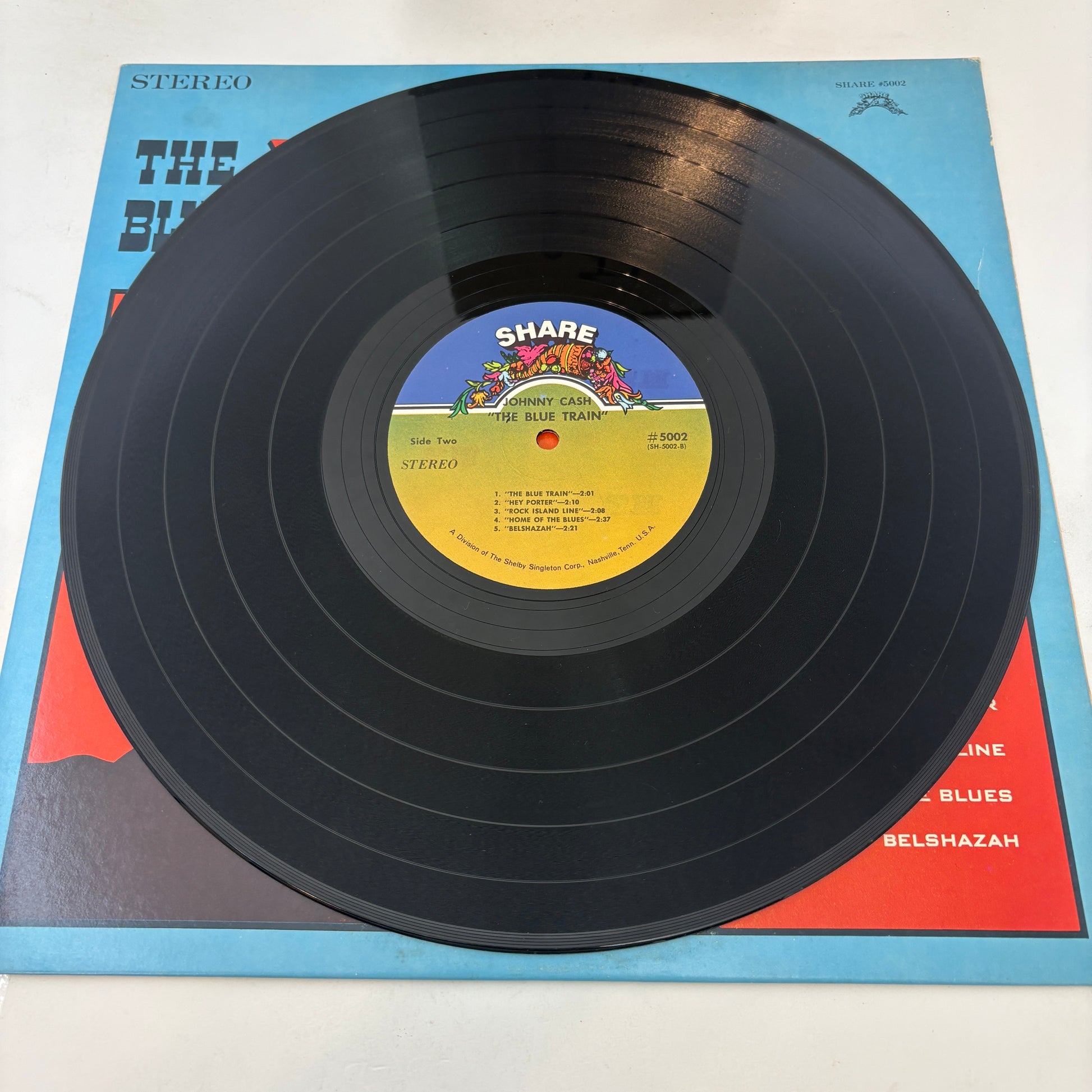 Johnny Cash : The Blue Train (LP,Compilation,Stereo)