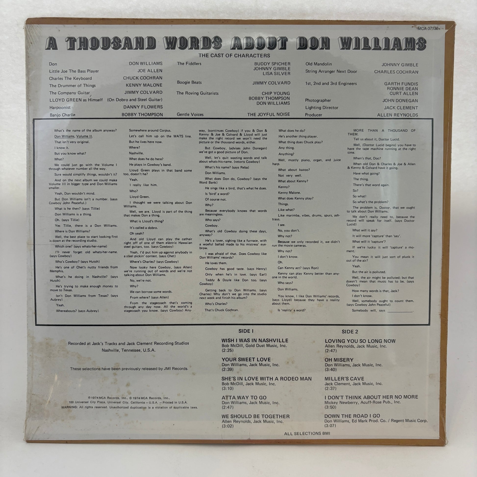 Don Williams (2) : Volume Two (LP,Album,Reissue)