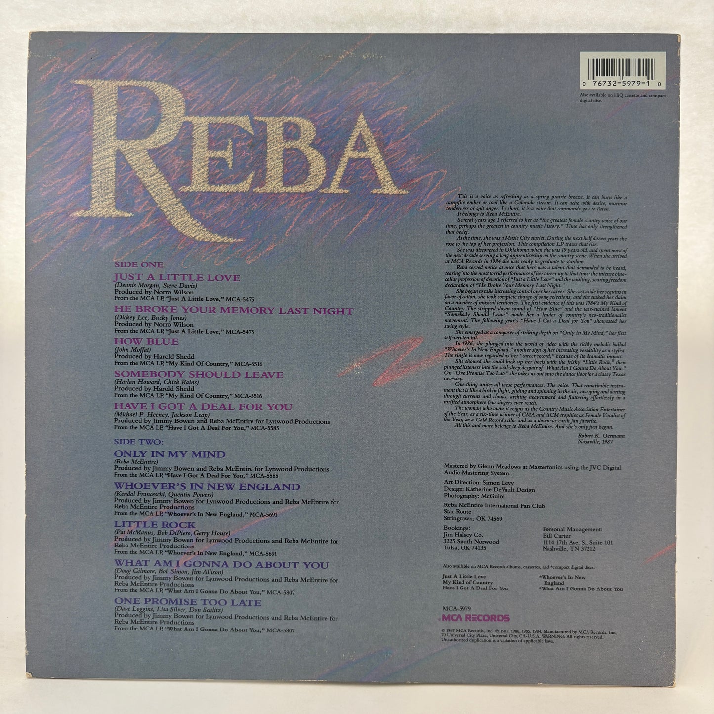 Reba McEntire : Greatest Hits (LP,Compilation)