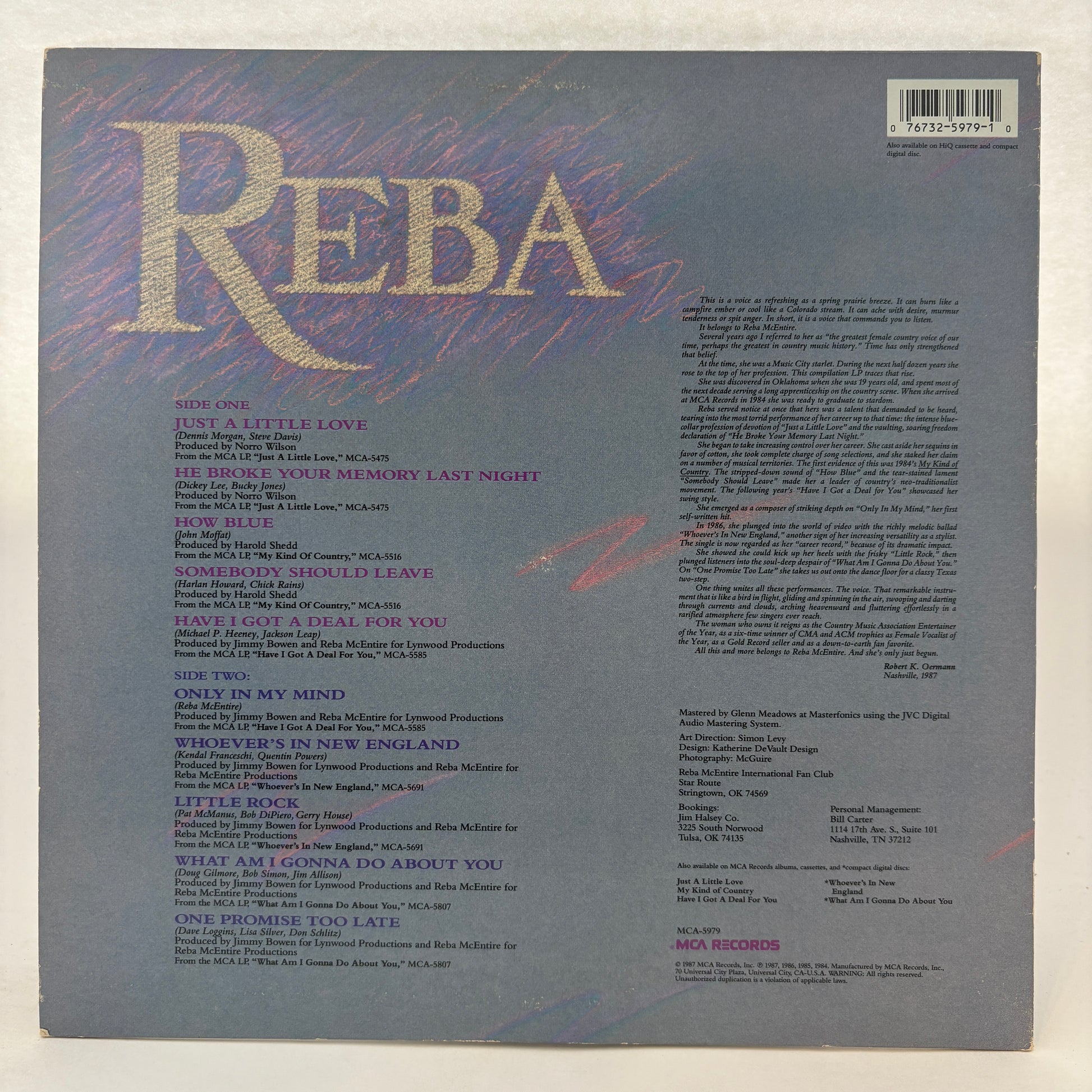 Reba McEntire : Greatest Hits (LP,Compilation)