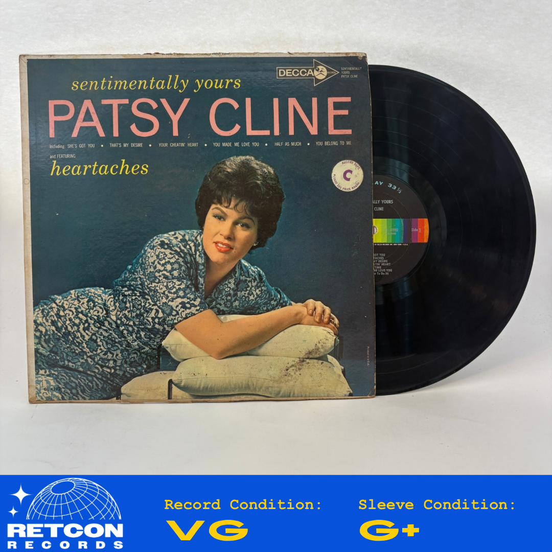 Patsy Cline : Sentimentally Yours (LP,Album,Mono)