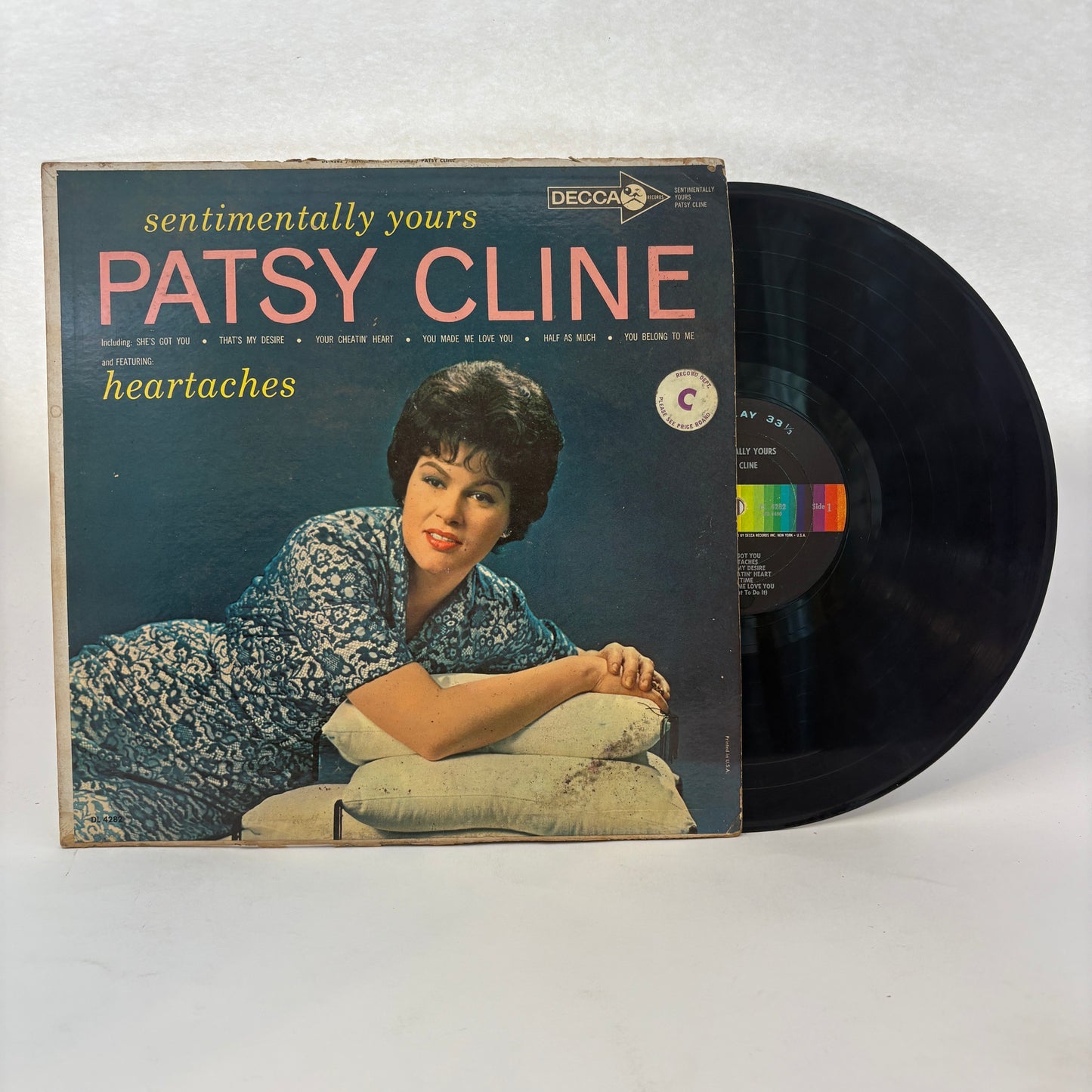 Patsy Cline : Sentimentally Yours (LP,Album,Mono)