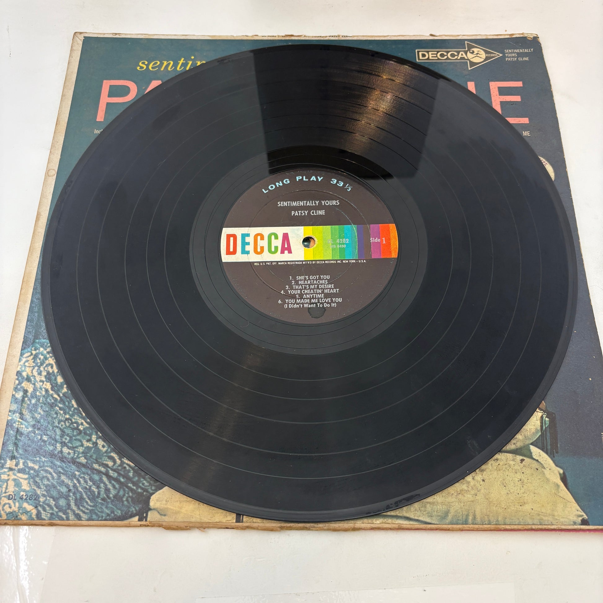 Patsy Cline : Sentimentally Yours (LP,Album,Mono)