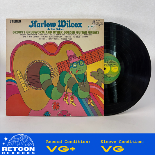 Harlow Wilcox And The Oakies : Groovy Grubworm And Other Golden Guitar Greats (LP,Album)