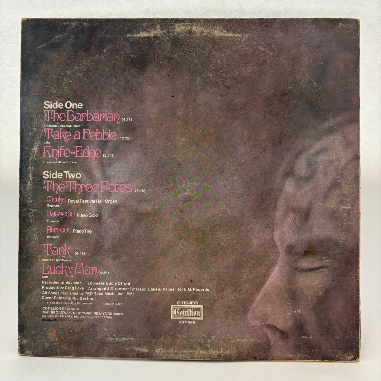 Emerson, Lake & Palmer : Emerson, Lake & Palmer (LP,Album)