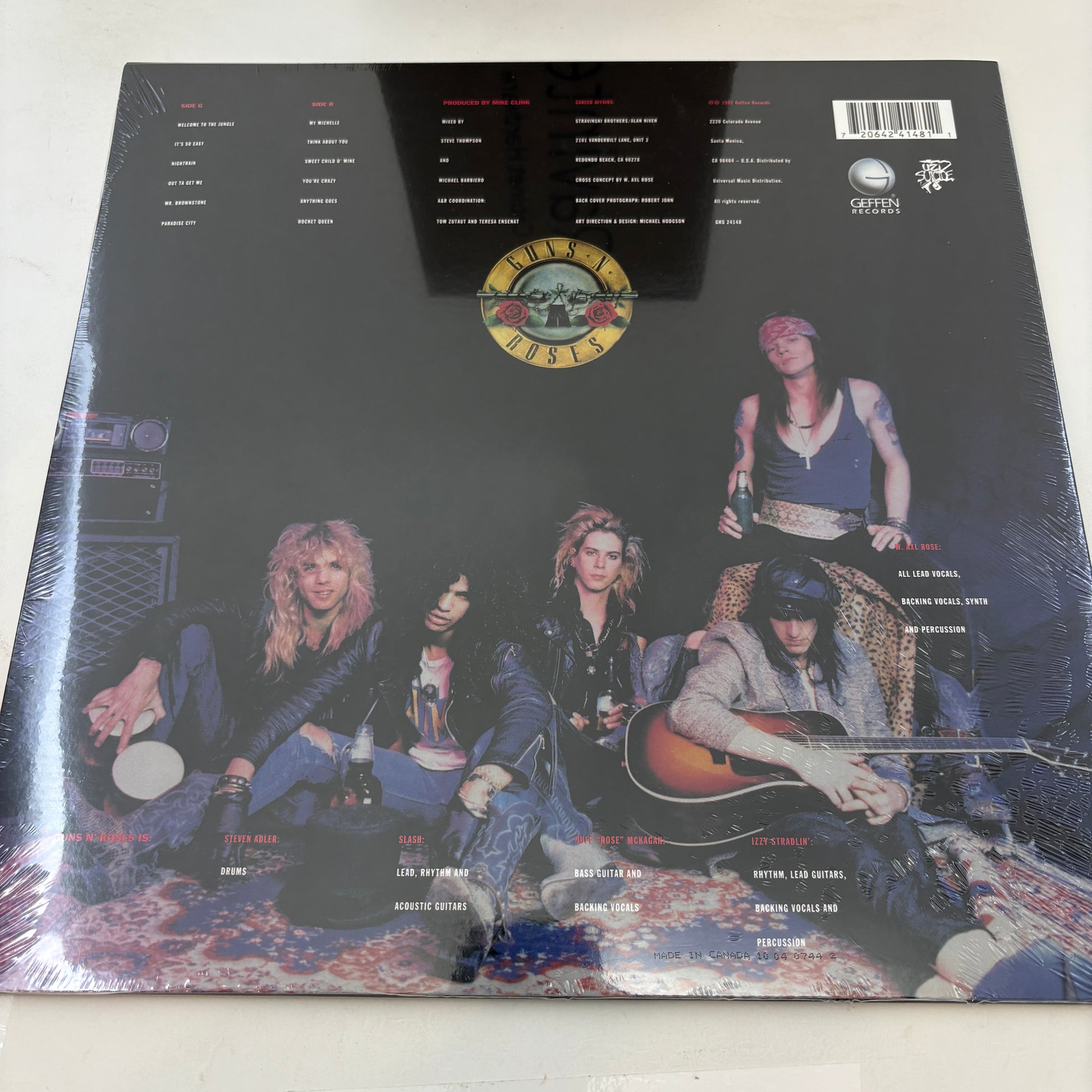 Guns N' Roses : Appetite For Destruction (LP,Album,Reissue)