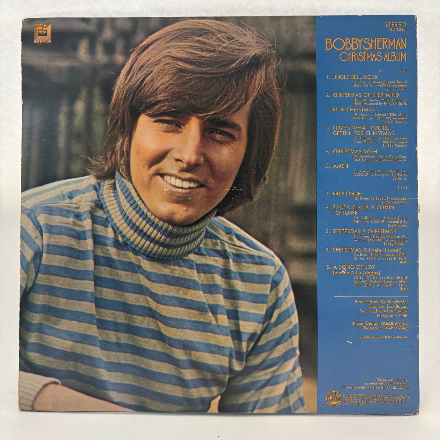 Bobby Sherman : Christmas Album (LP,Album,Stereo)