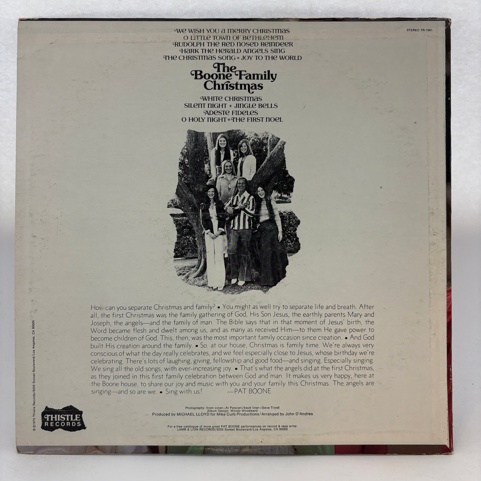 The Pat Boone Family : The Boone Family Christmas (LP,Stereo)