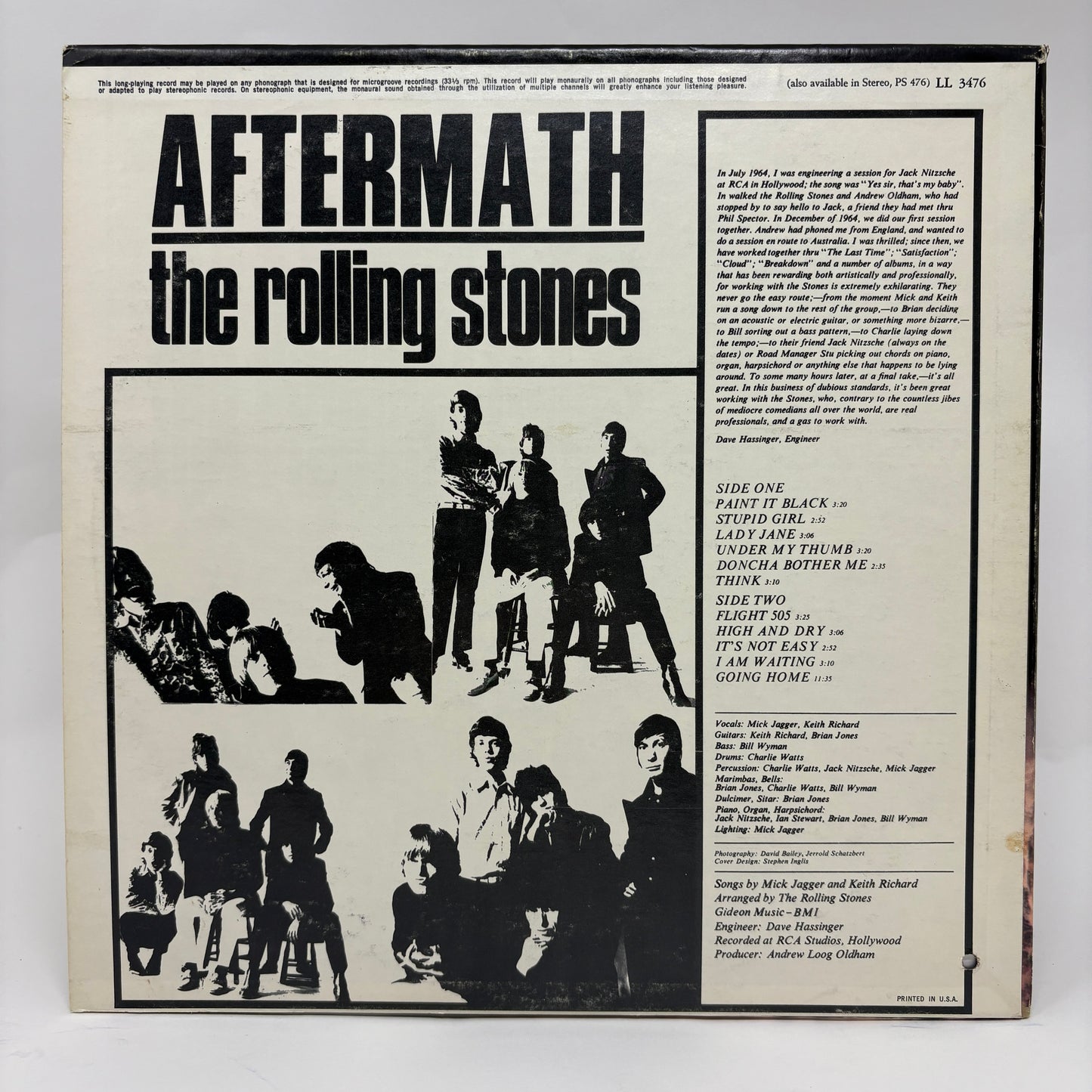 The Rolling Stones : Aftermath (LP,Album,Mono)
