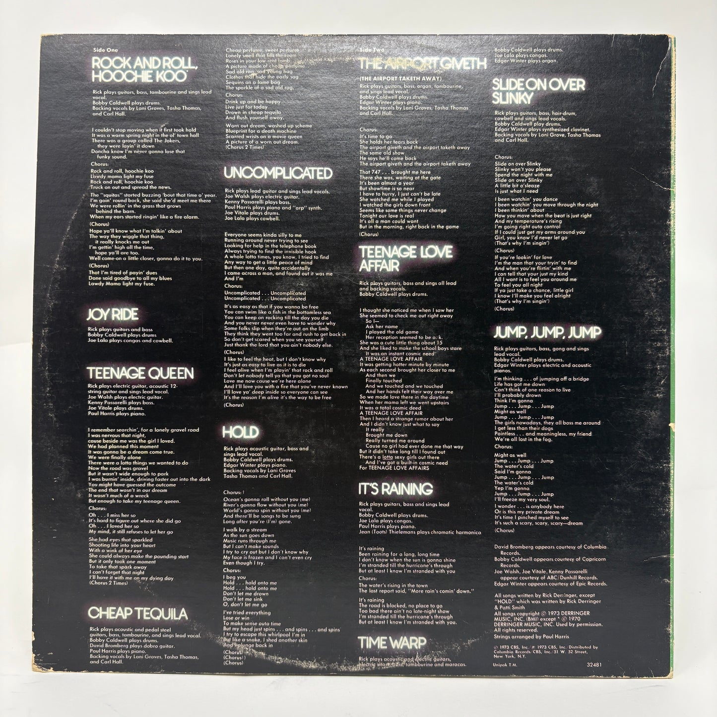 Rick Derringer : All American Boy (LP,Album,Reissue)