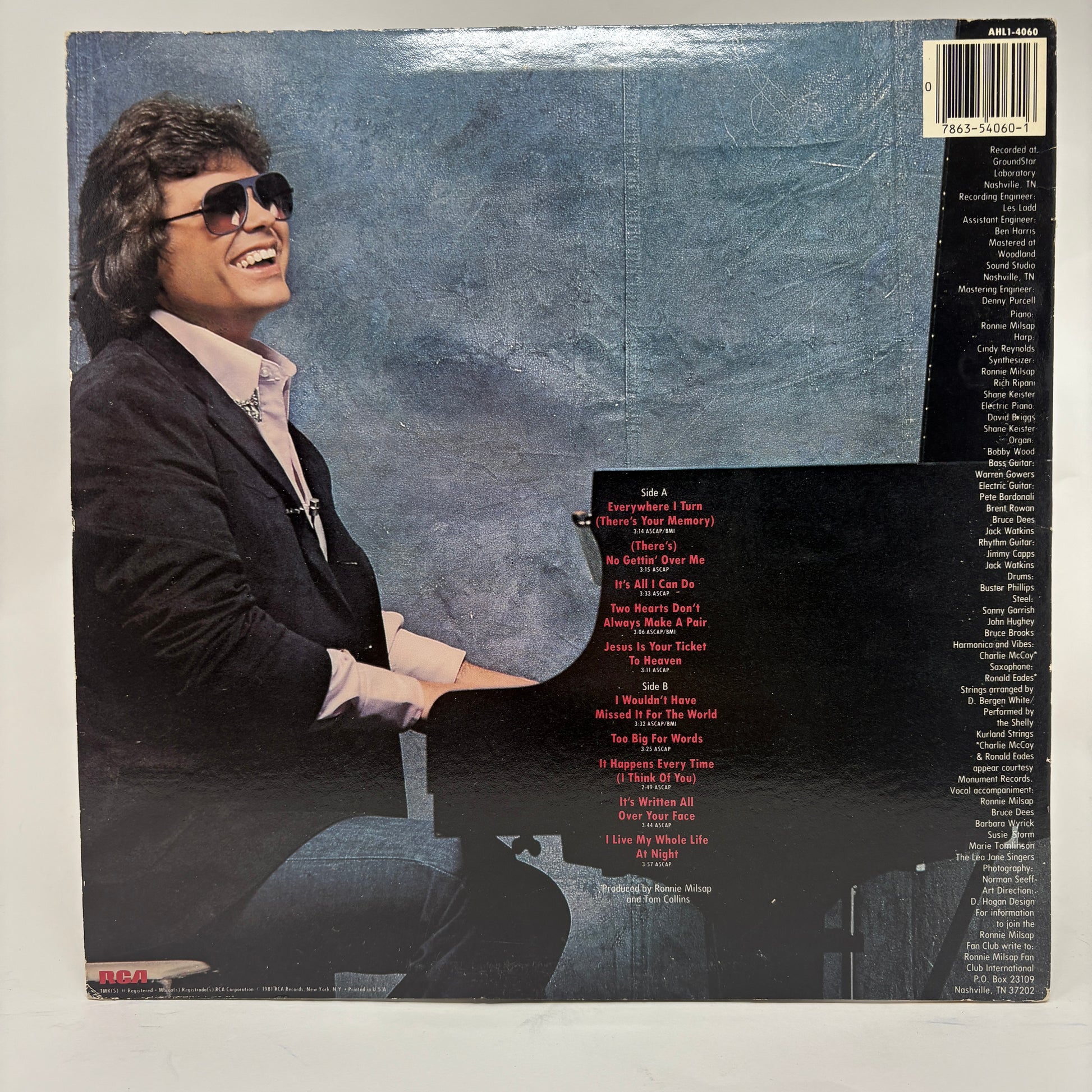 Ronnie Milsap : There's No Gettin' Over Me (LP,Album)