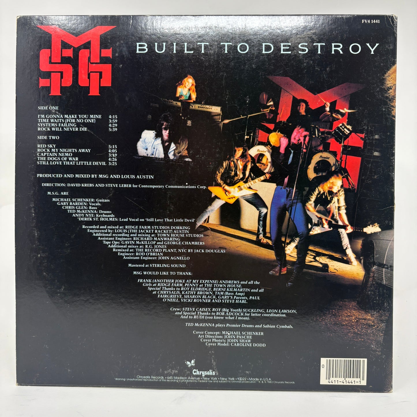 The Michael Schenker Group : Built To Destroy (LP,Album,Reissue)