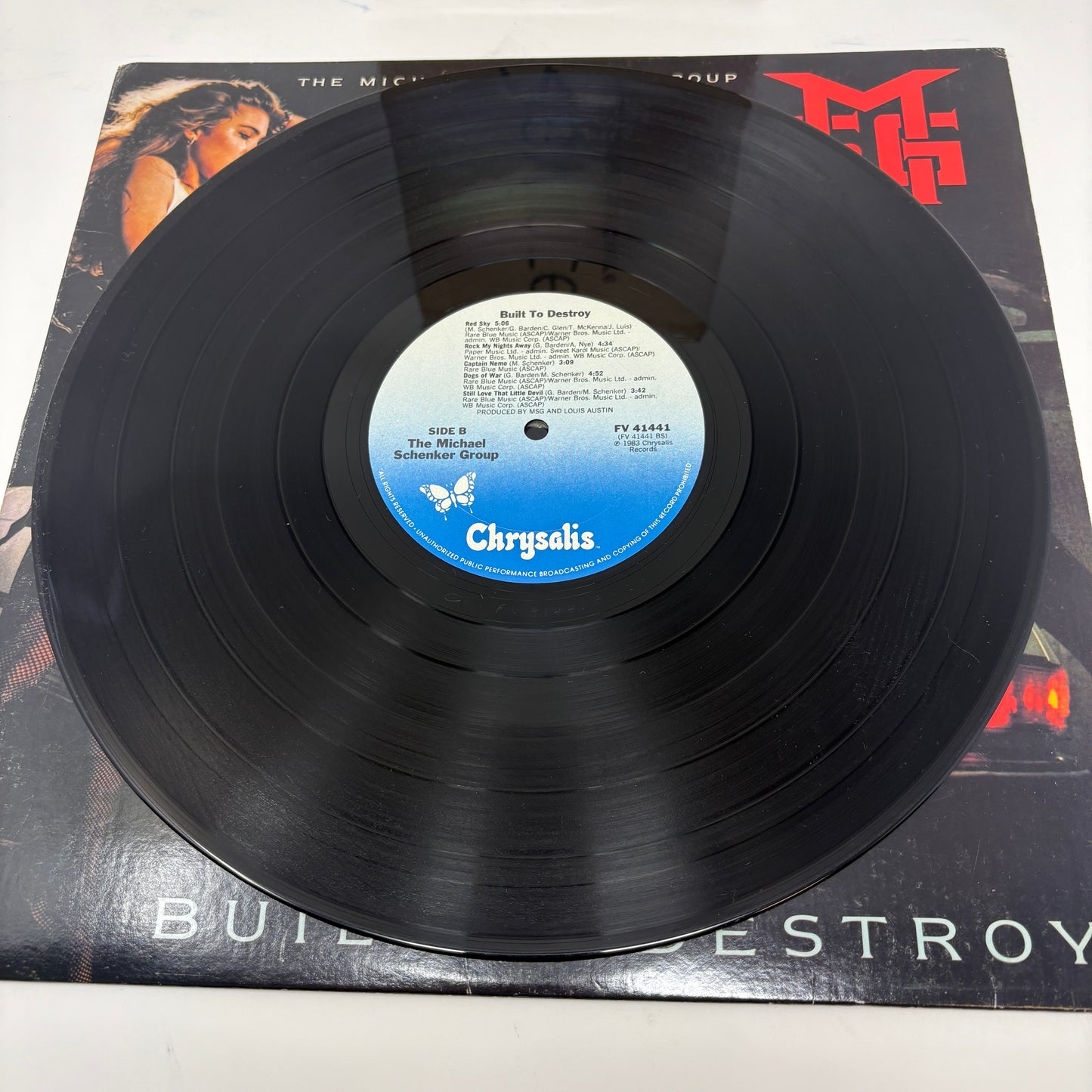 The Michael Schenker Group : Built To Destroy (LP,Album,Reissue)