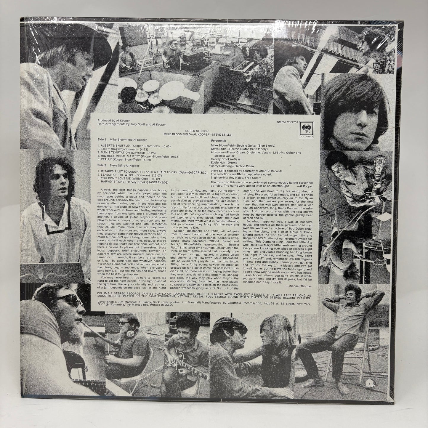 Mike Bloomfield / Al Kooper / Stephen Stills : Super Session (LP,Album,Repress,Stereo)