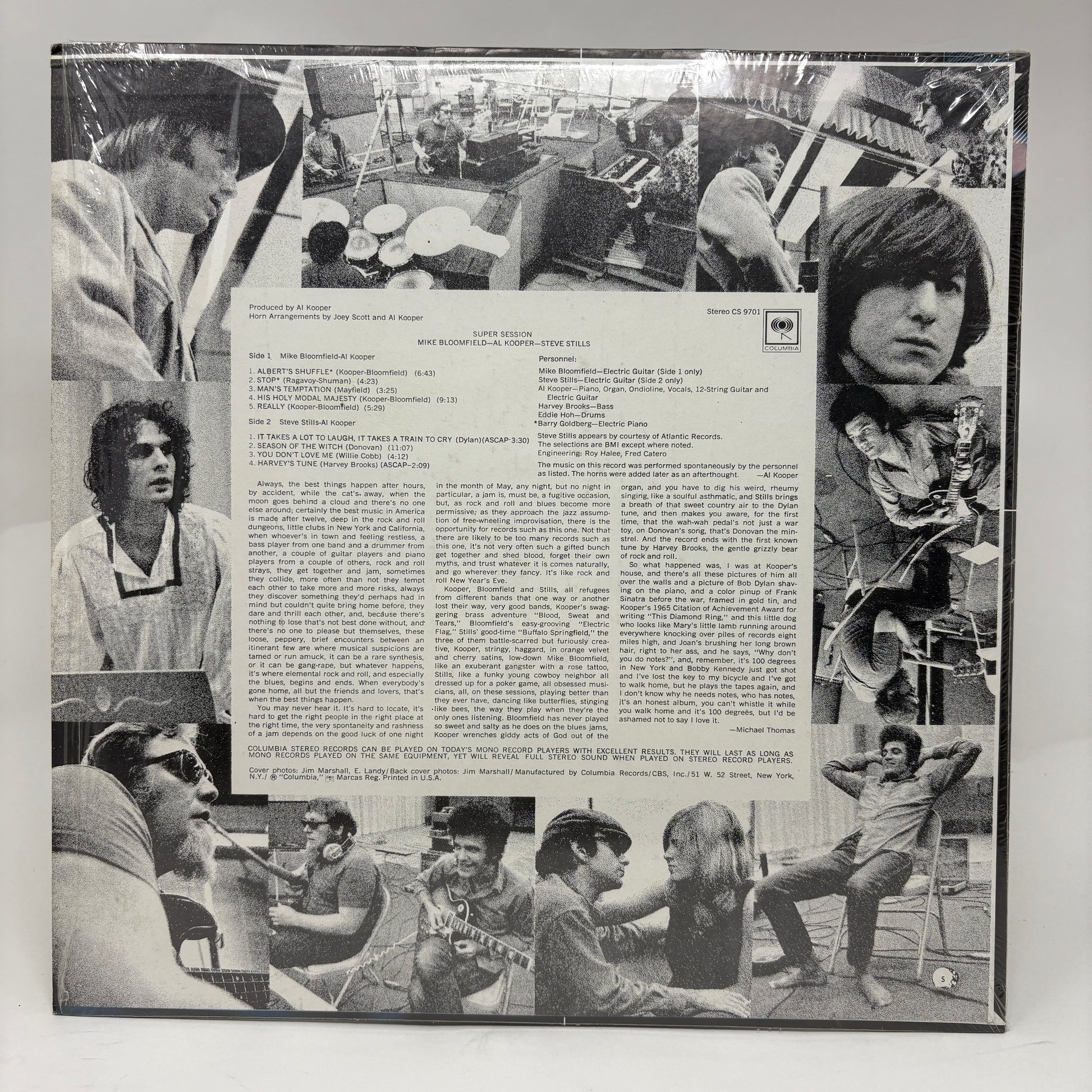 Mike Bloomfield / Al Kooper / Stephen Stills : Super Session (LP,Album,Repress,Stereo)