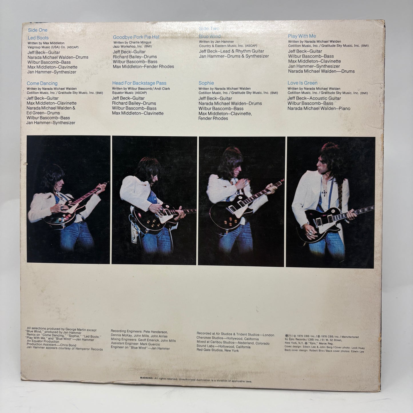 Jeff Beck : Wired (LP,Album,Reissue)