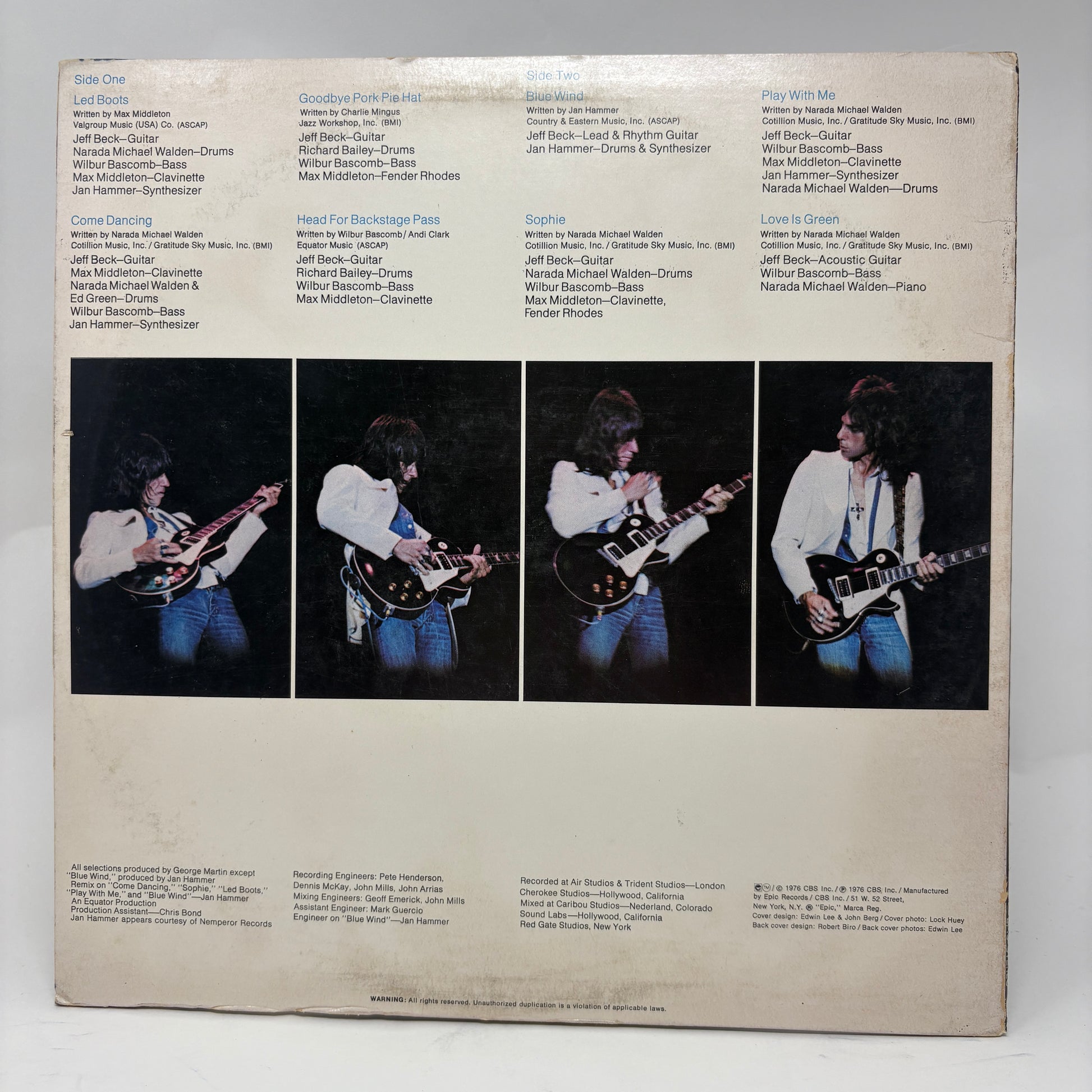 Jeff Beck : Wired (LP,Album,Reissue)