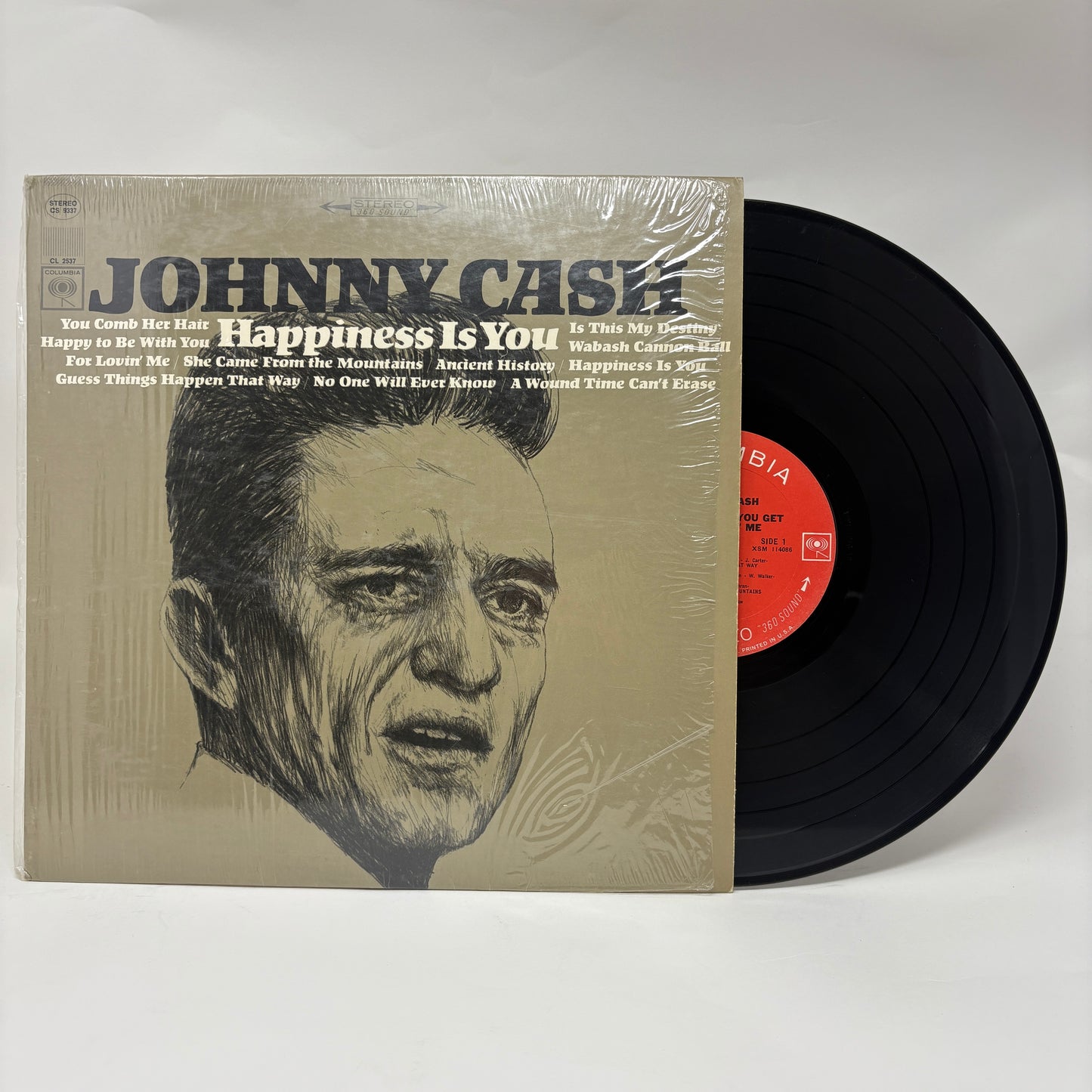 Johnny Cash : Happiness Is You (LP,Album,Stereo)